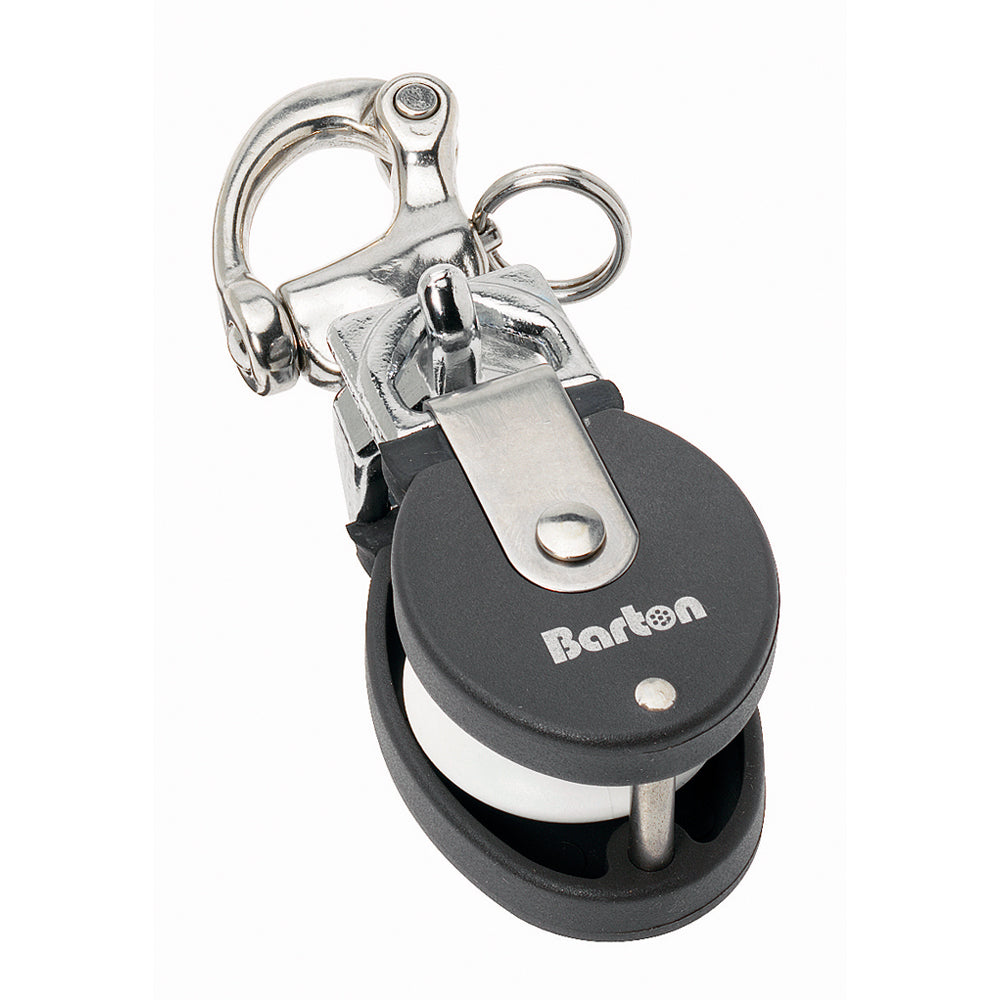 Barton Marine Size 2 Snatch Block W/Stainless Snap Shackle - 35Mm Sheave,WBAUVA001346727