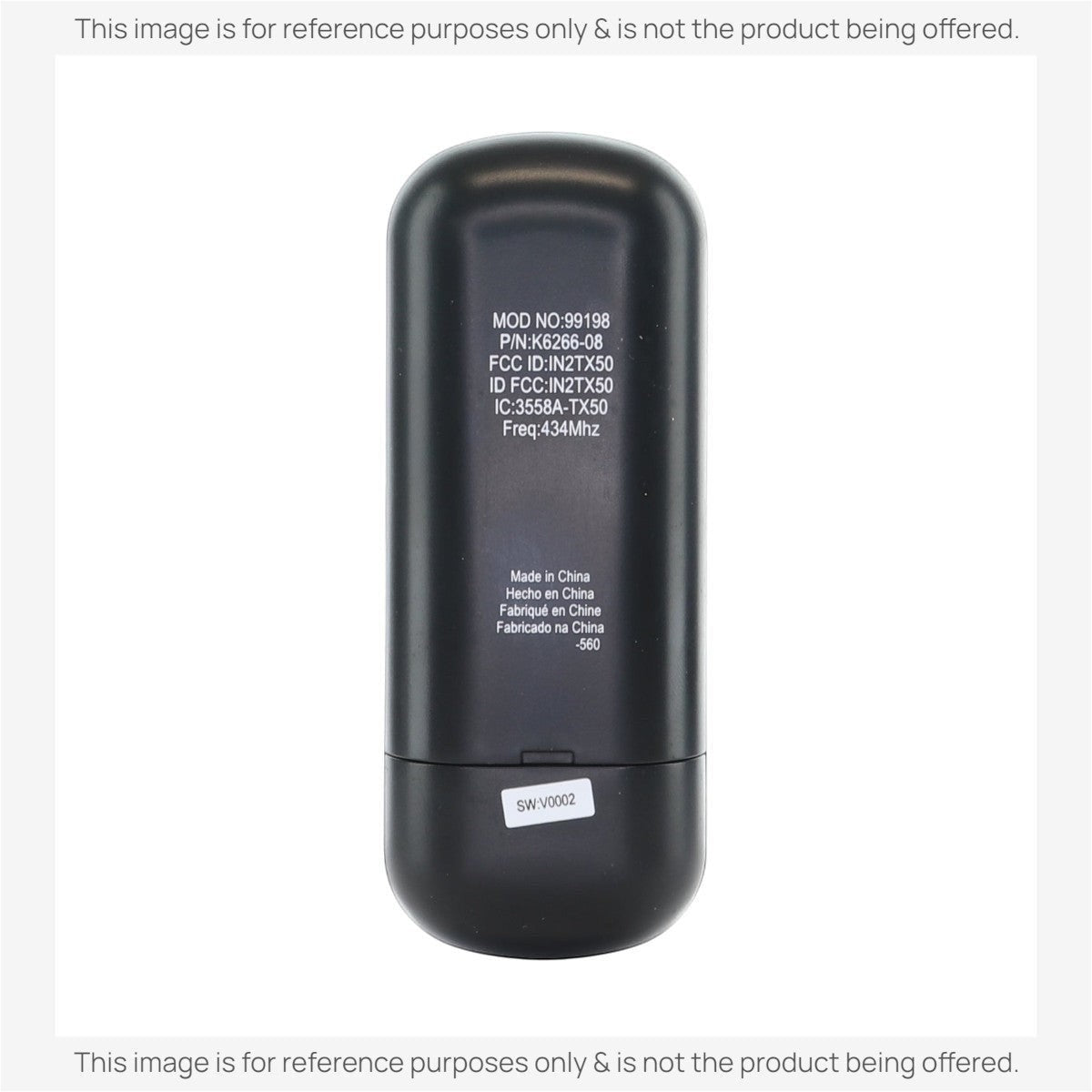 Anderic Substitute Kit for Casablanca 99198 / IN2TX50 4-Speed Ceiling Fan Remote Control - K6266-08 [63T-AC83T-KIT]