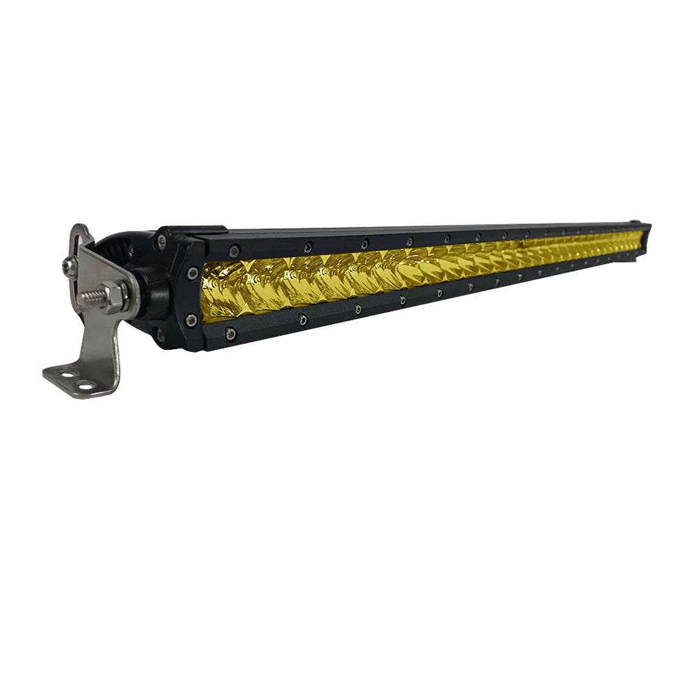 Black Oak 30'' Yellow Lens Single Row Led Light Bar - Combo Optics - Black Housing - Pro Series 3.0,WBAUVB0CVZPNQZD