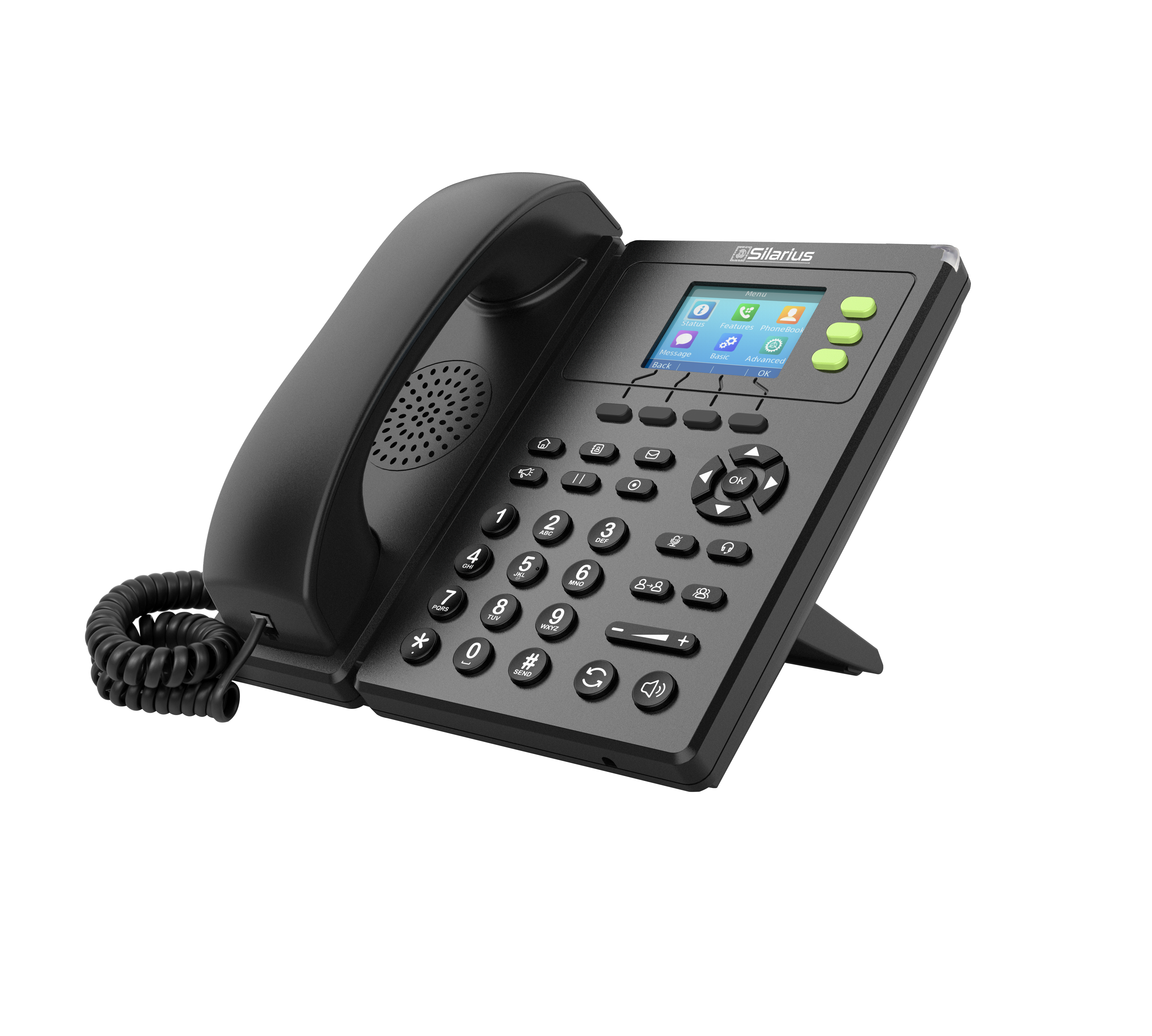 Silarius SILCIPP3SPW Basic Business Color Screen IP Phone