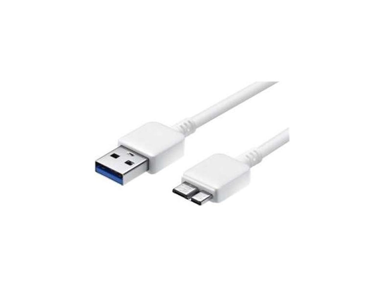 4XEM 3ft 1m USB 3.0 to 21 Pin Data Transfer Cable for Samsung Galaxy S5 Note 3 White