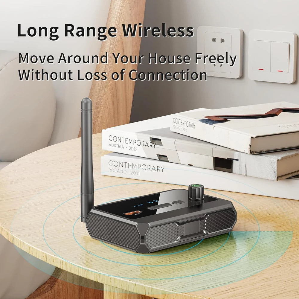 Bluetooth 5.3 Audio Receiver HiFi Wireless Stereo Adapter With RCA AUX Optical USB For Home Stereo Speaker TV Car Audio
