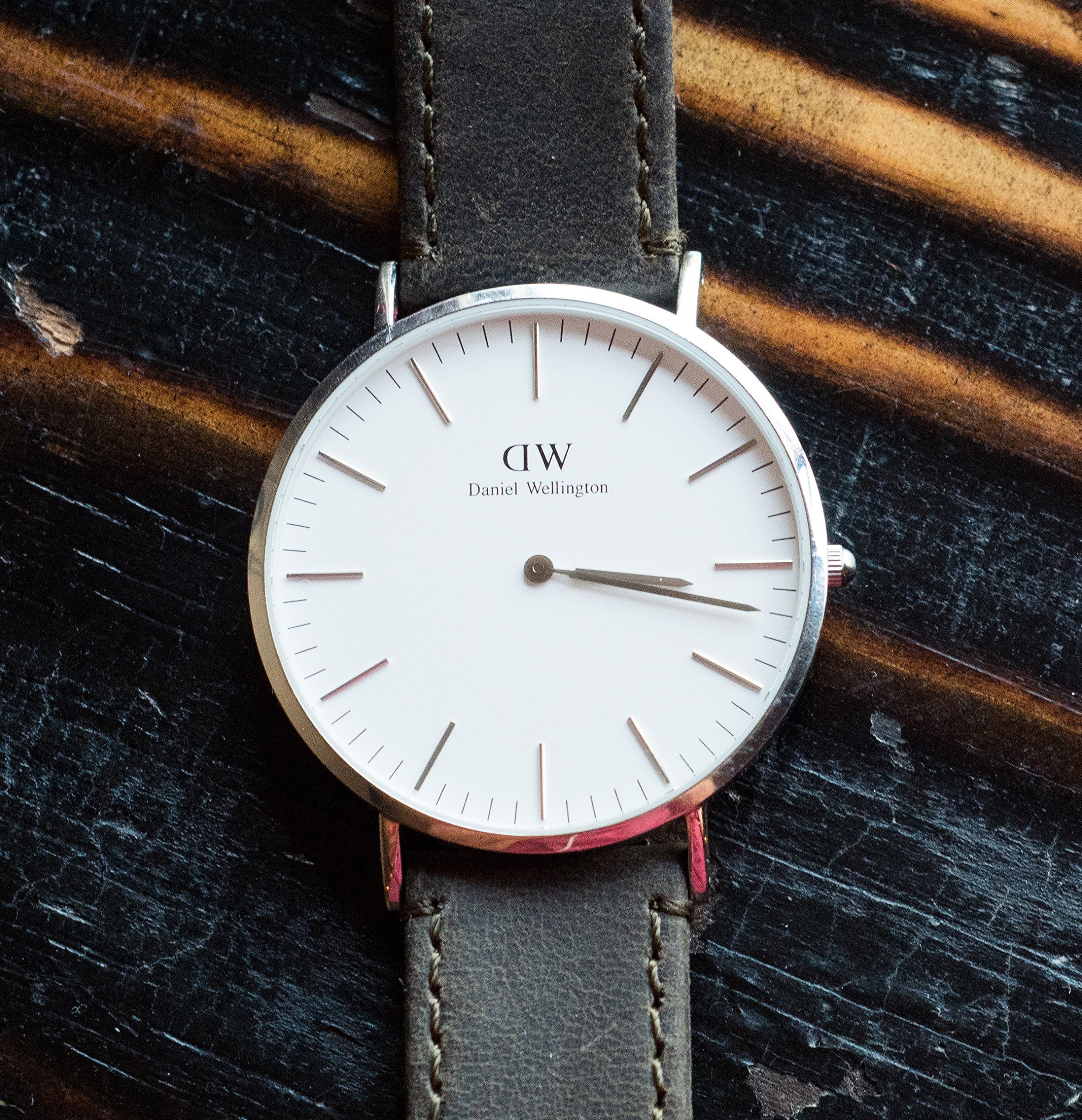 Barton Watch Bands 20Mm Gingerbread/Linen Stitching Quick Release Leather Black Buckle Watch Band Strap