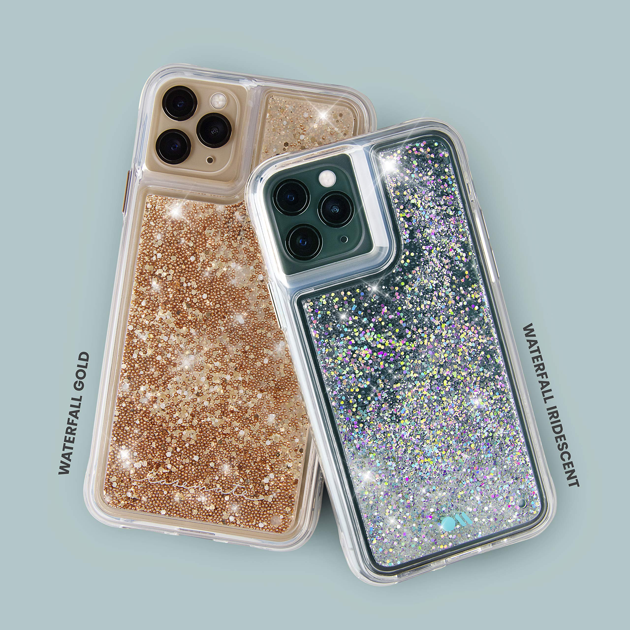 Case Mate   Waterfall   Glitter Case For Iphone 11 Pro Max   6.5 Inch   Gold