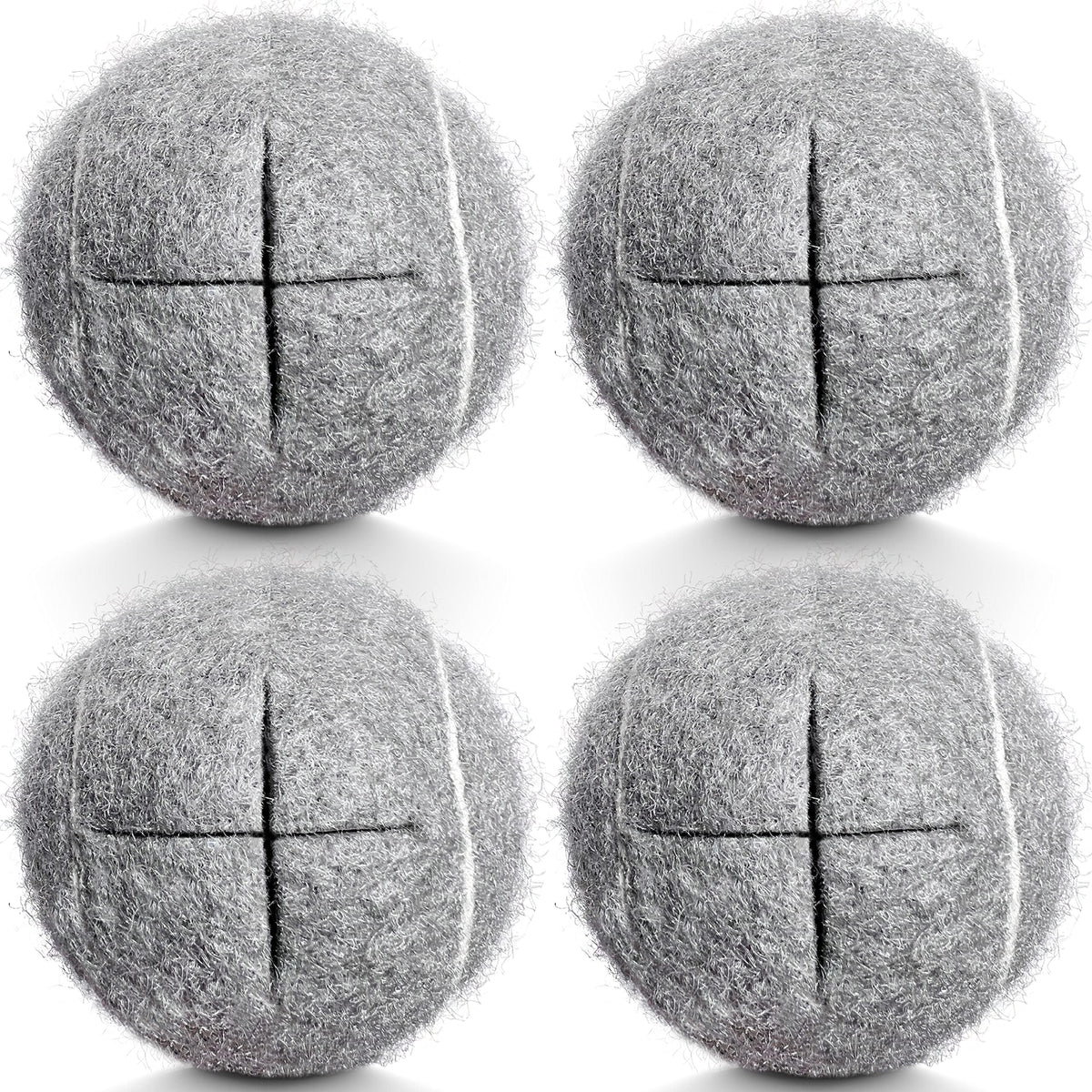 Hpwfhplf Precut Walker Tennis Balls, 4Pcs Tennis Balls For Chairs Desks Furniture Legs And Floor Protection (Grey)