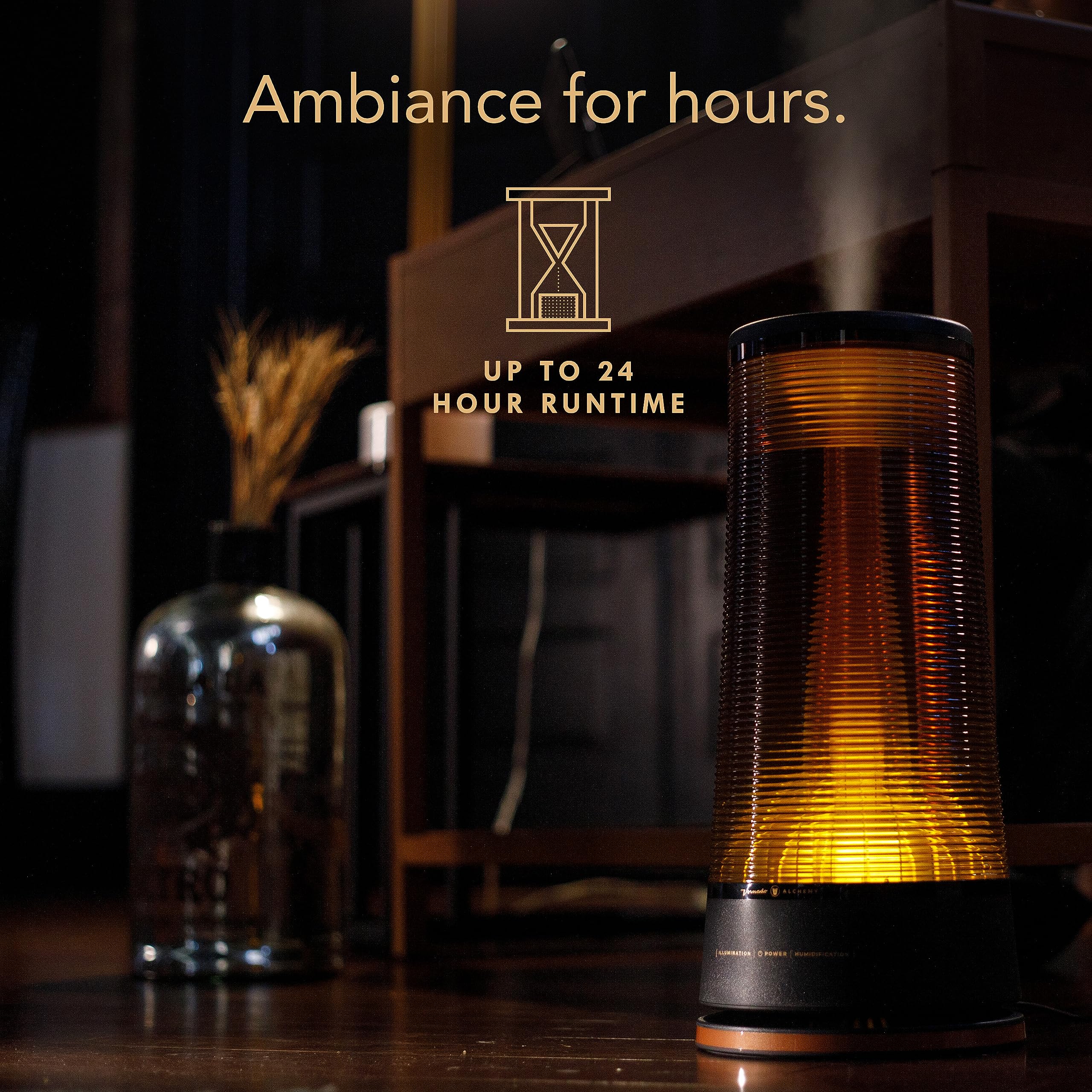 Vornado Lucerna 3 Alchemy Ultrasonic Humidifier With Ambient Light, 1.5 Gallon Capacity, 24 Hour Runtime, Modern Luxury Design,