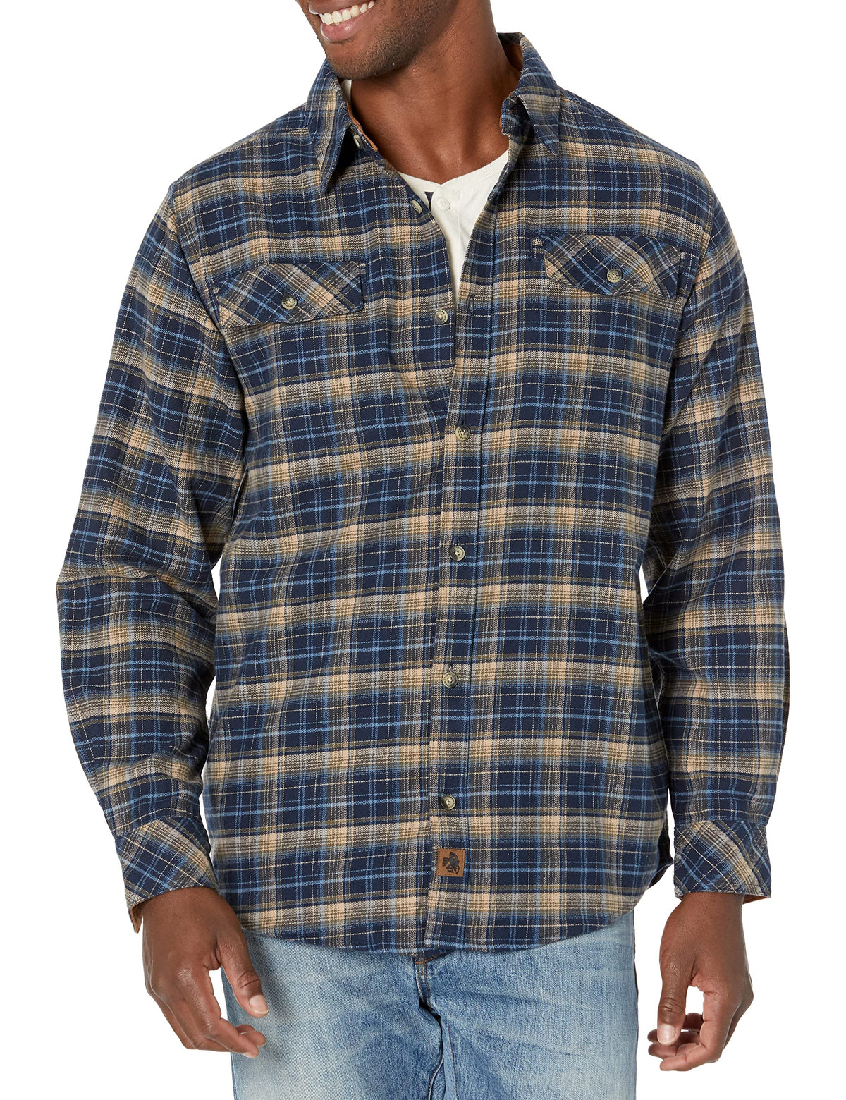 Legendary Whitetails Mens Big  Tall Legendary Flannel Shirt, Midnight Army Plaid, Large Tall
