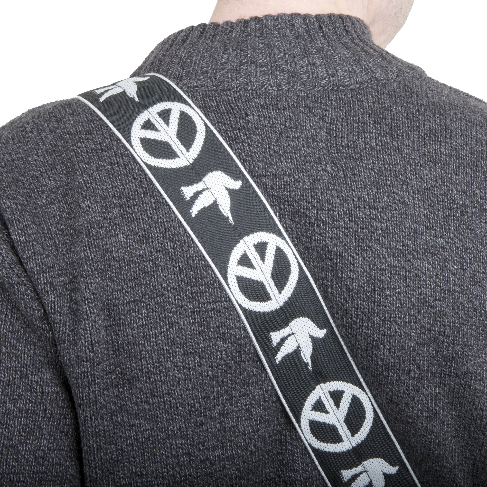 Ace Vintage Reissue Straps By Dandrea Usa - Peace-Dove (Black)