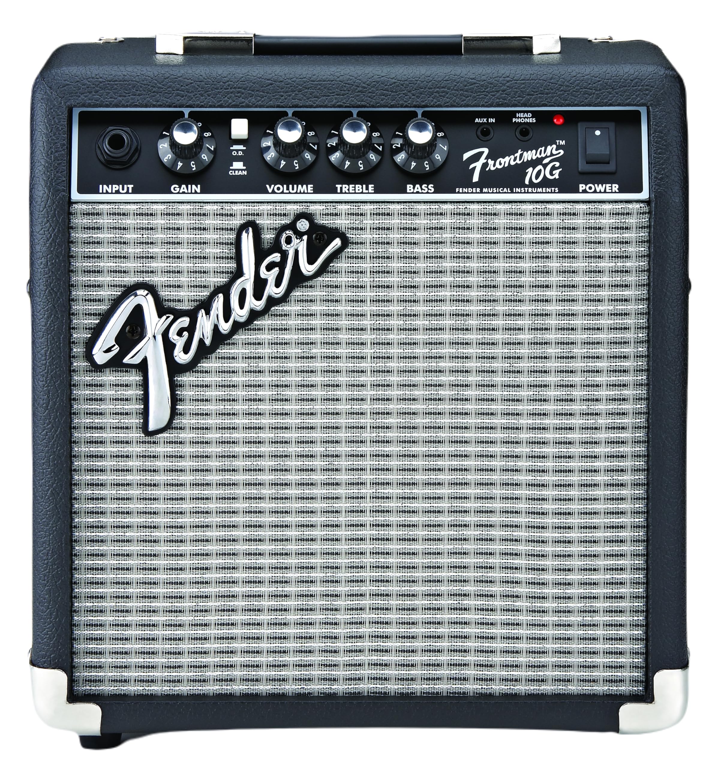 Fender Frontman 10G Guitar Amp, 10 Watts, With 2 Year Warranty, 6 Inch Fender Special Design Speaker, 5.75Dx10.25Wx11H Inches