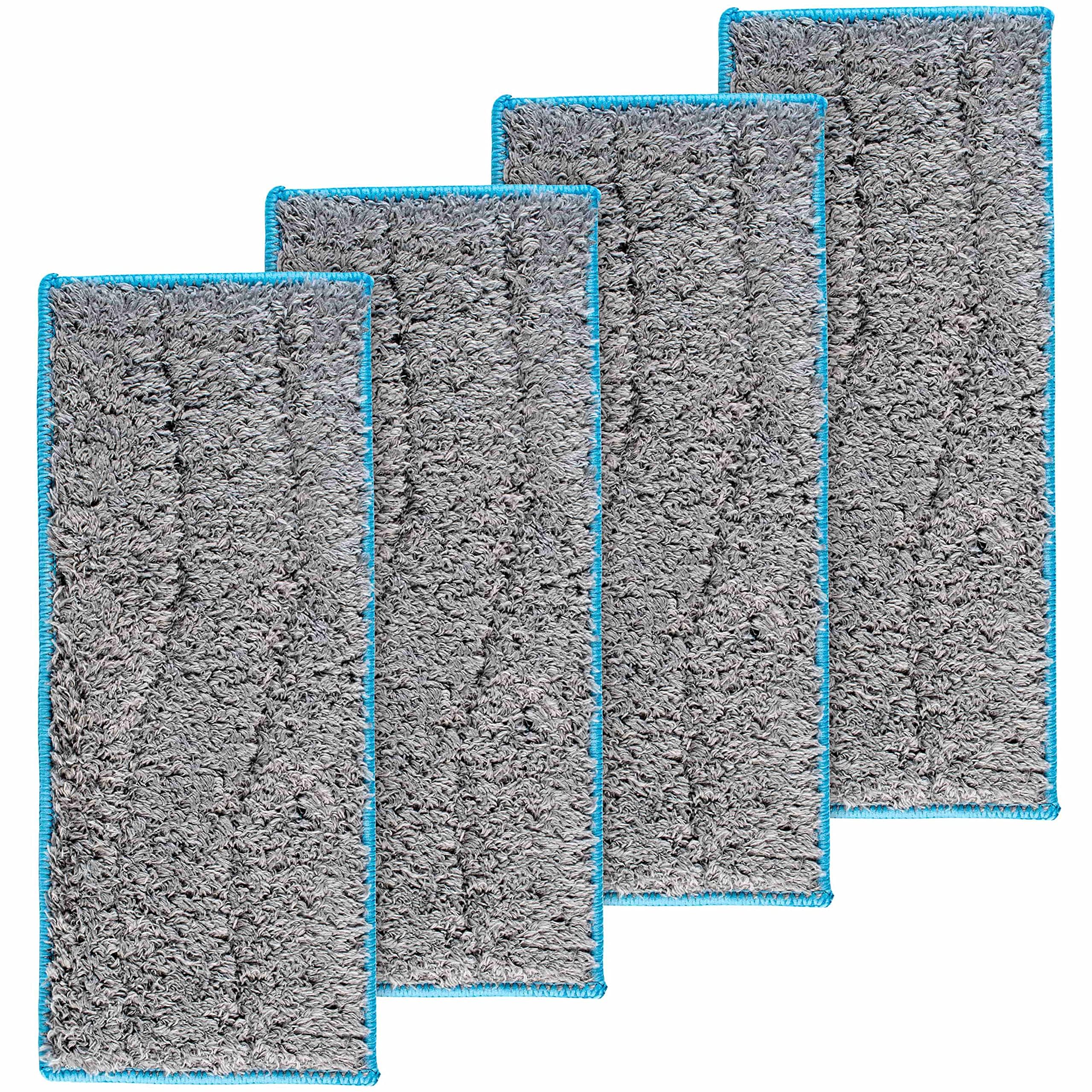 Bluestars 4 Packs Washable And Reusable Wet Mopping Pads   Compatible With Braava Jet M Series Braava Jet M6 (6110) (6012) (6112