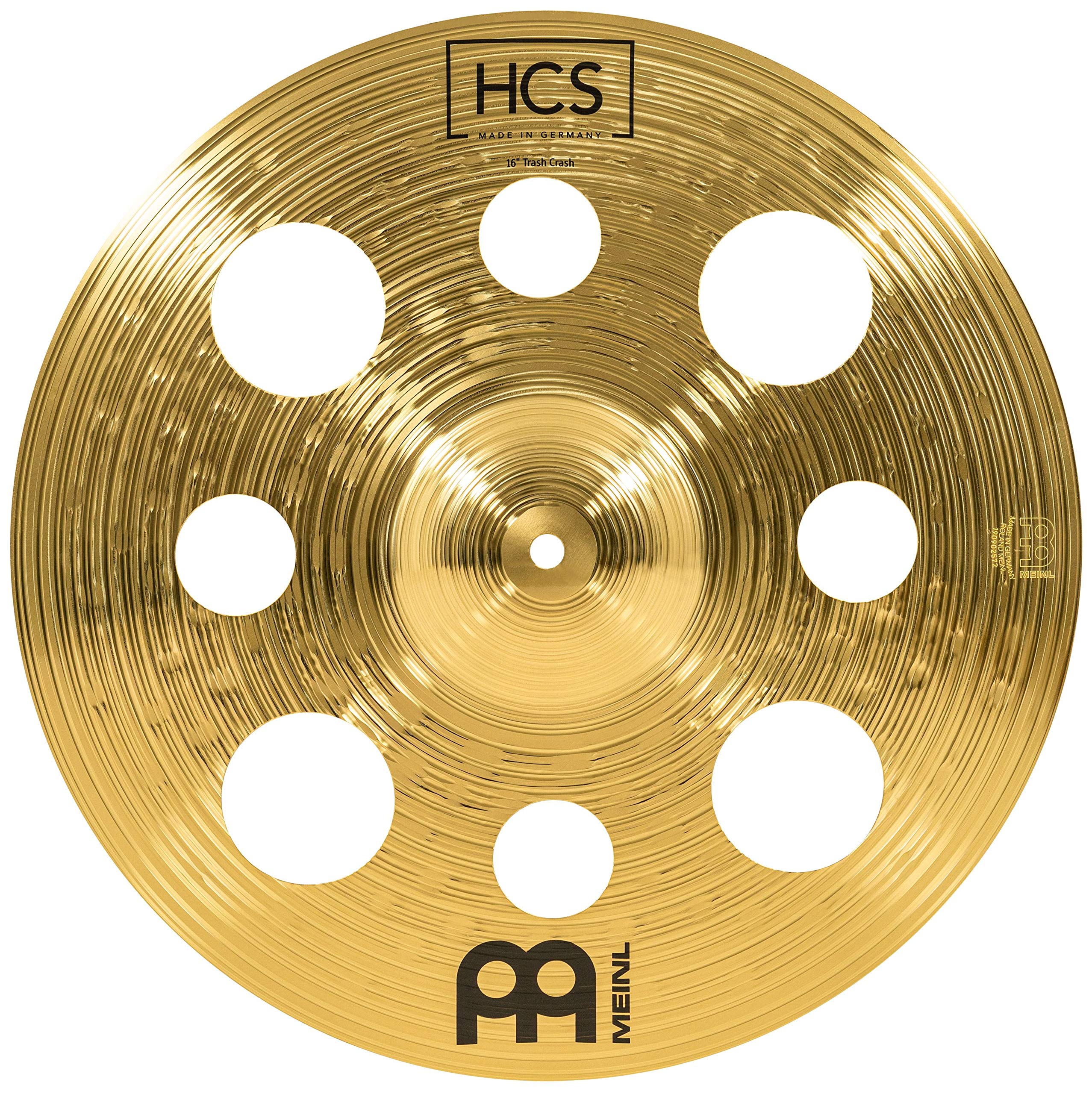Meinl 16    Trash Crash Cymbal With Holes   Hcs Traditional Finish Brass For Drum Set, Made In Germany, 2 Year Warranty (Hcs16Tr