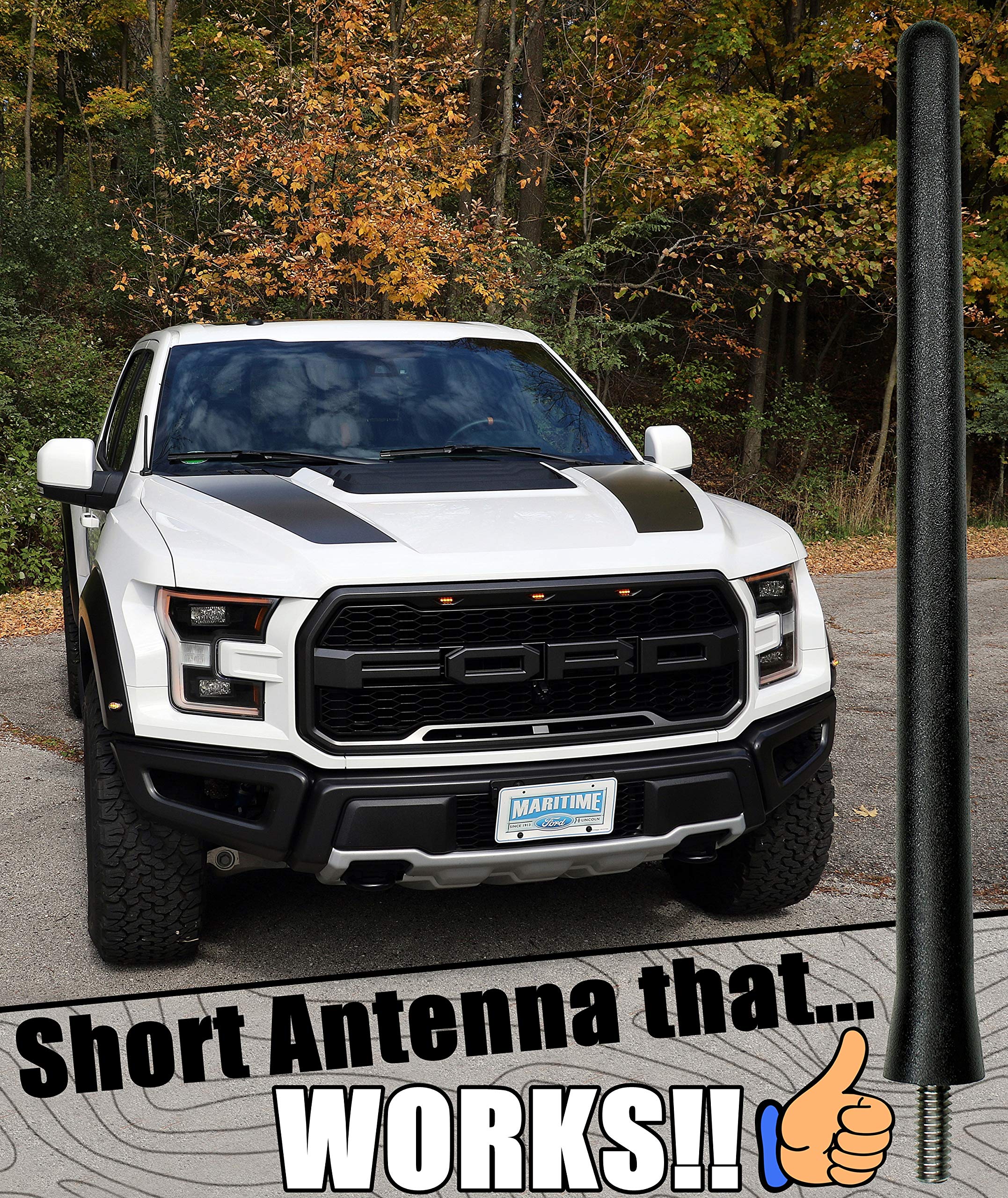 Antennamastsrus   The Original 6 3/4 Inch Is Compatible With Dodge Ram Truck 2500 (1999 2009)   Car Wash Proof Short Rubber Ante