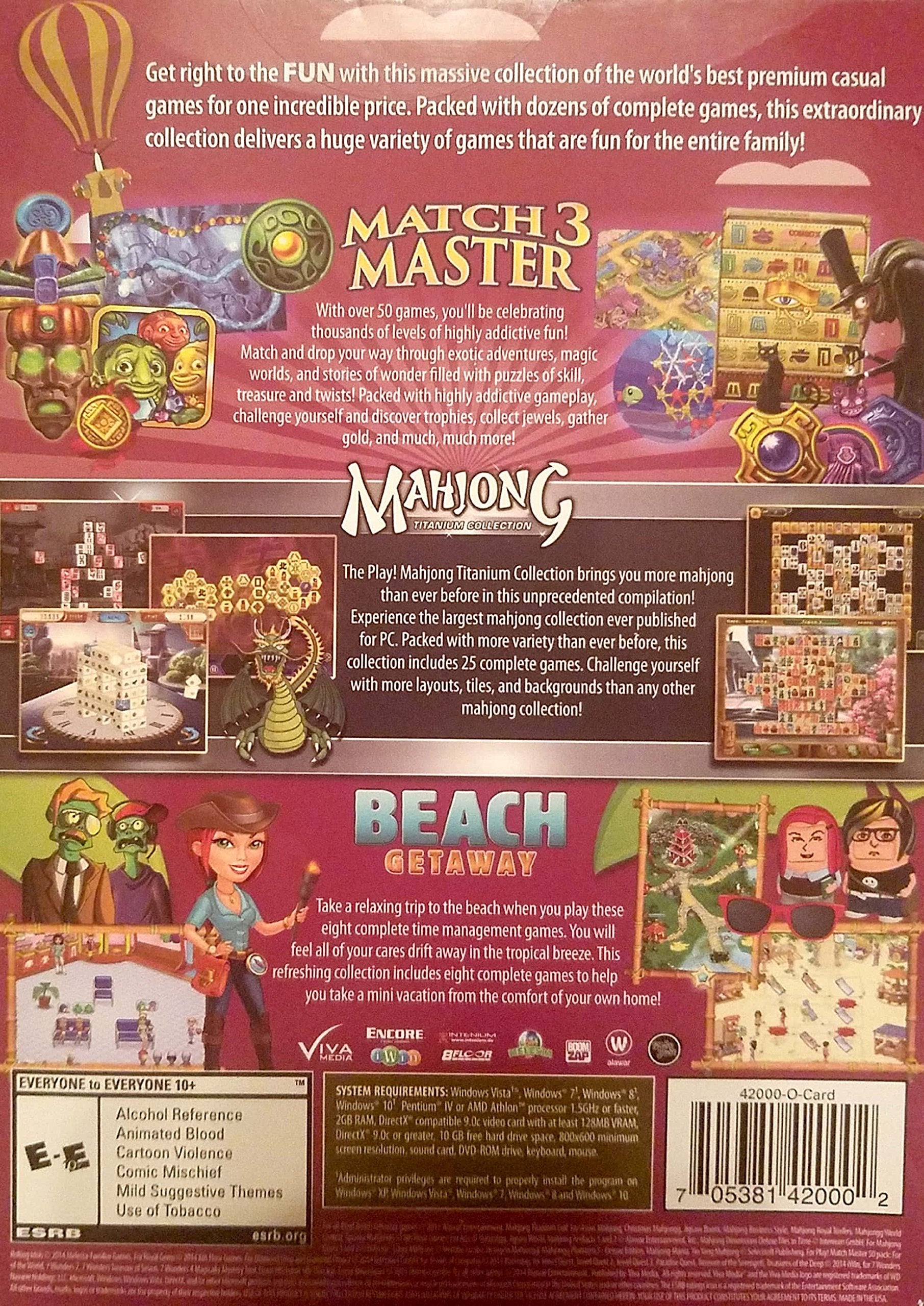 Maximum Fun Collection Match 3 Master   Mahjong Titanium   Beach Getaway Viva Media (8131344)