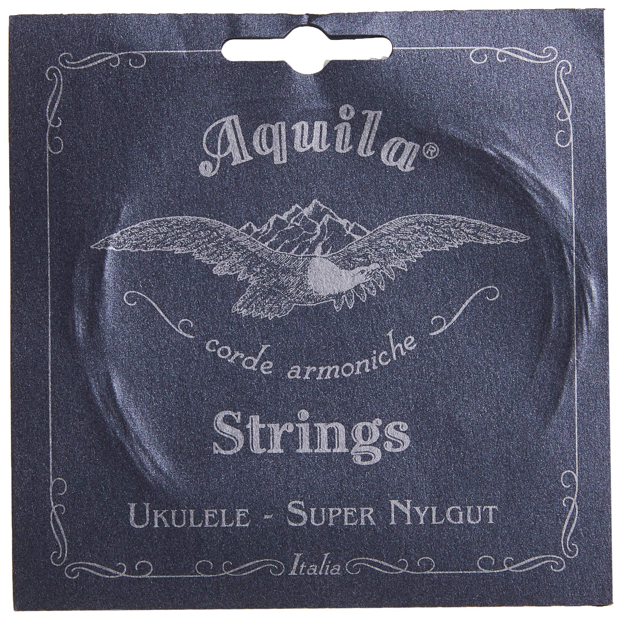 Aquila Super Nylgut Aq 106 Tenor Ukulele Strings   High G   1 Set Of 4, White