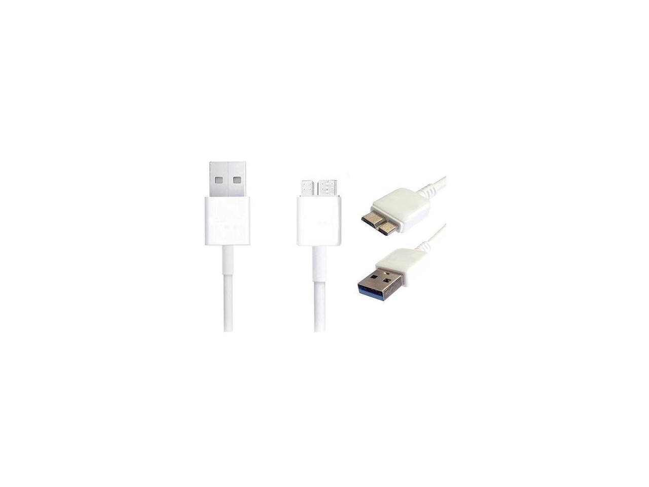 4XEM 3ft 1m USB 3.0 to 21 Pin Data Transfer Cable for Samsung Galaxy S5 Note 3 White