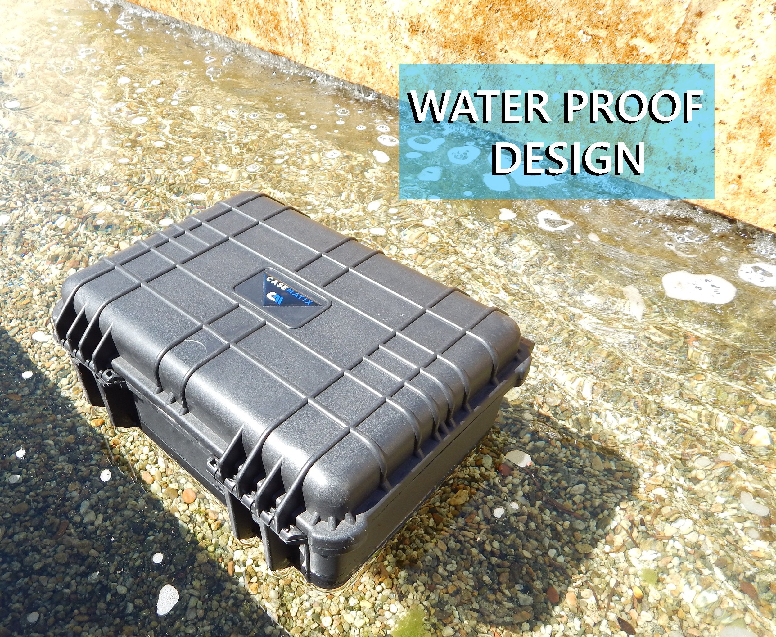 Casematix 16 Inch Travel Carrying Case 16 Inch For Mixer Controller Compatible With Behringer Xenyx 1202Fx, Q802Usb, 1002Fx, Qx1