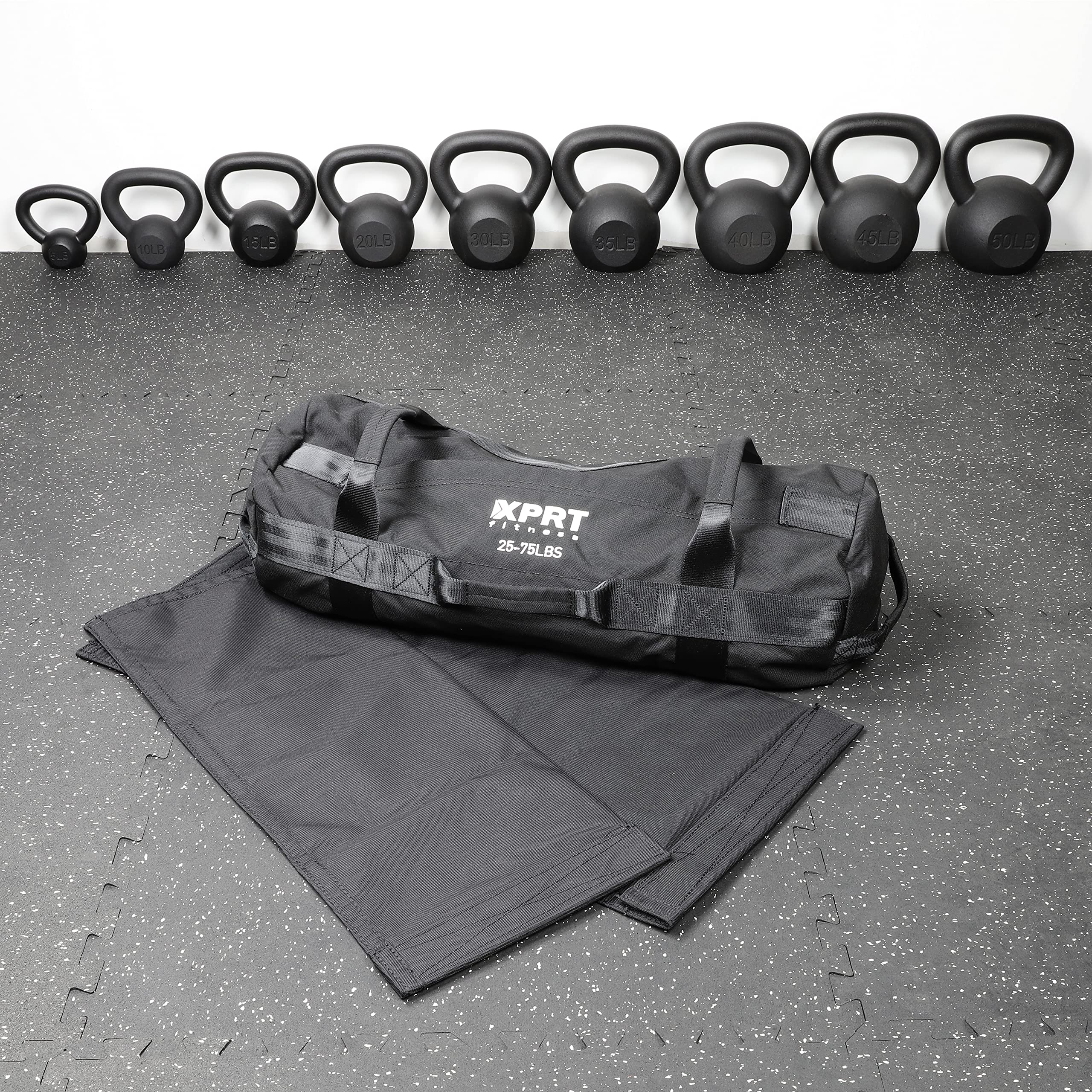 Xprt Fitness Workout Sandbag For Heavy Duty Workout Cross Training 7 Multi Positional Handles   Color Army Green/Black/Camo (Bla