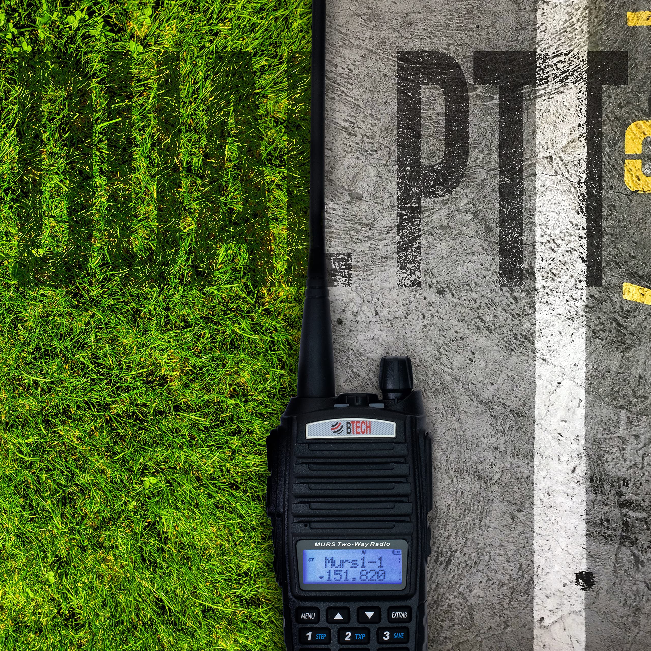 Btech Murs-V2 200 Fully Customizable Channels Murs Two-Way Radio. Usb-C Charging, Ip54 Weatherproof, Dual Band Scanning (Vhf/Uhf