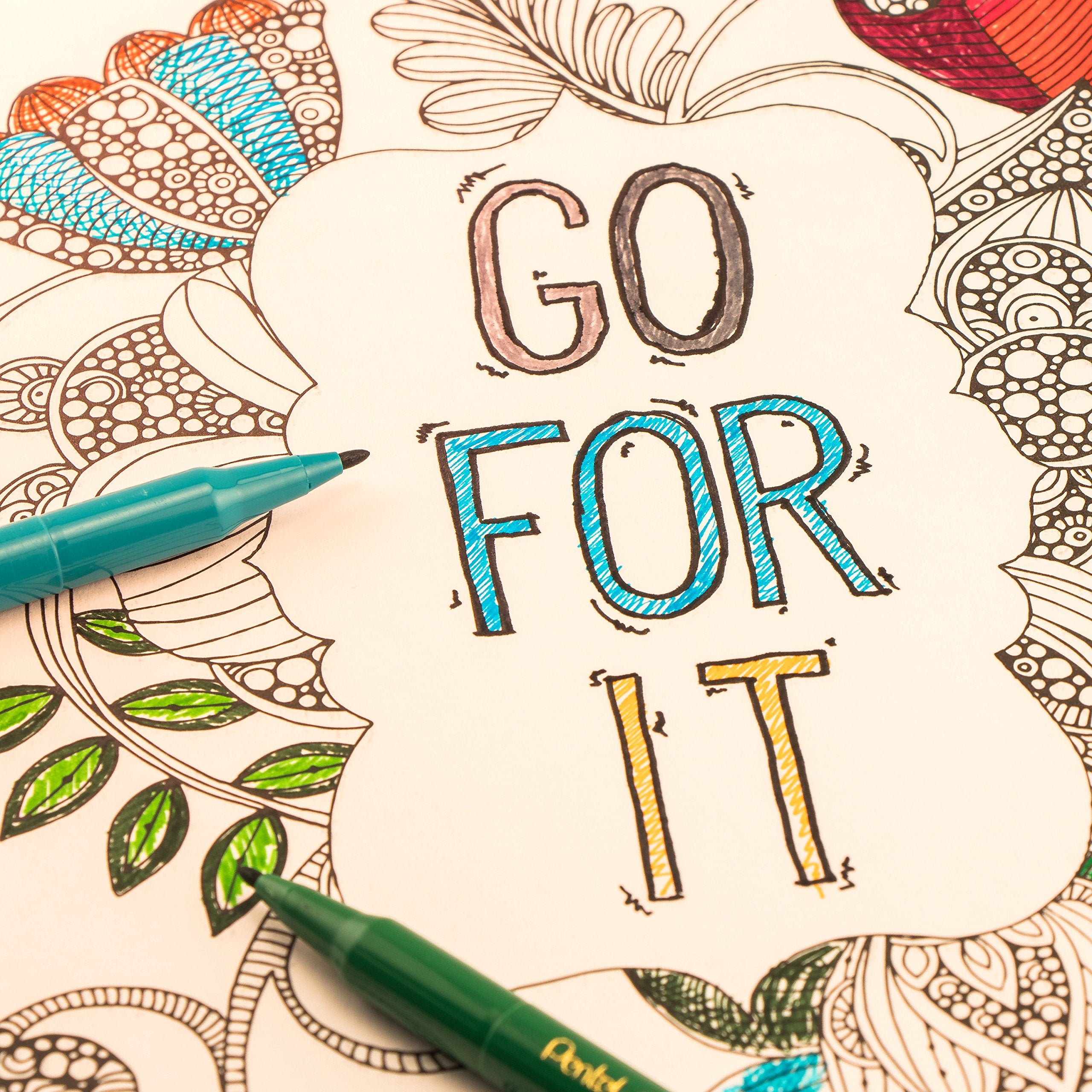 Pentel Arts Color Pen, Orange, Box Of 12 (S360 107)