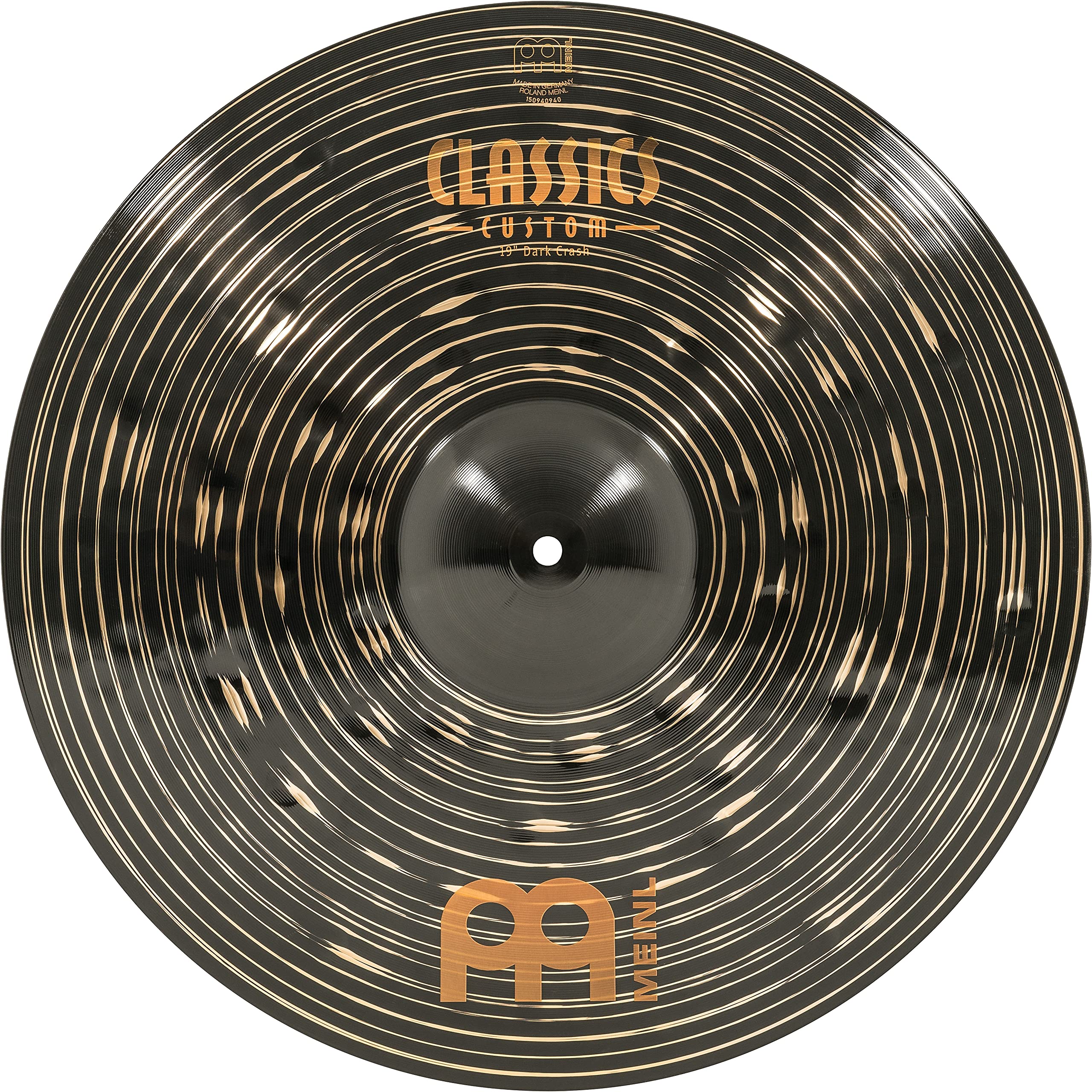 Meinl 19'' Crash Cymbal   Classics Custom Dark   Made In Germany, 2 Year Warranty (Cc19Dac)
