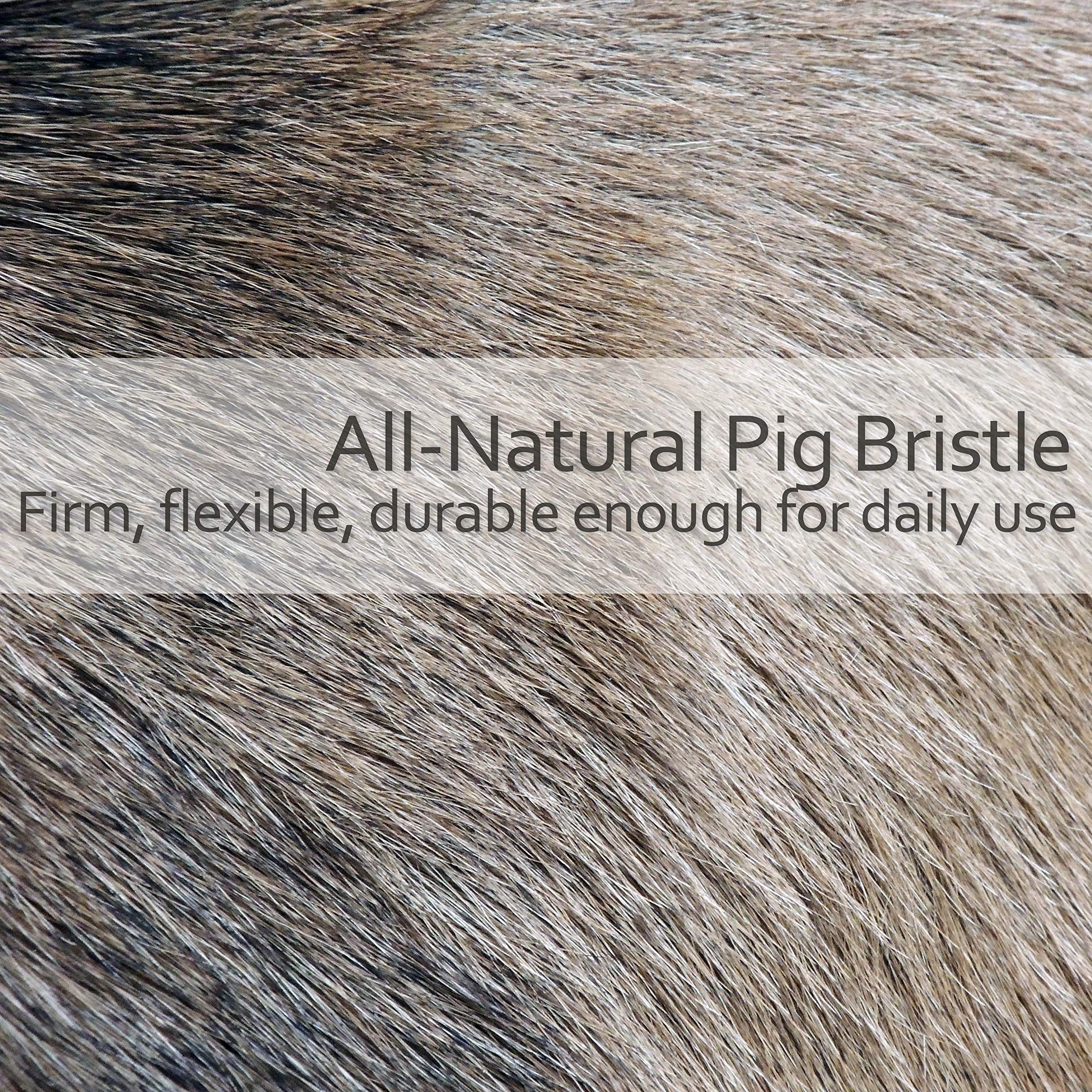 Redecker Goat Hair/Natural Pig Bristle Laptop Brush With Oiled Beechwood Handle, 3 Inches
