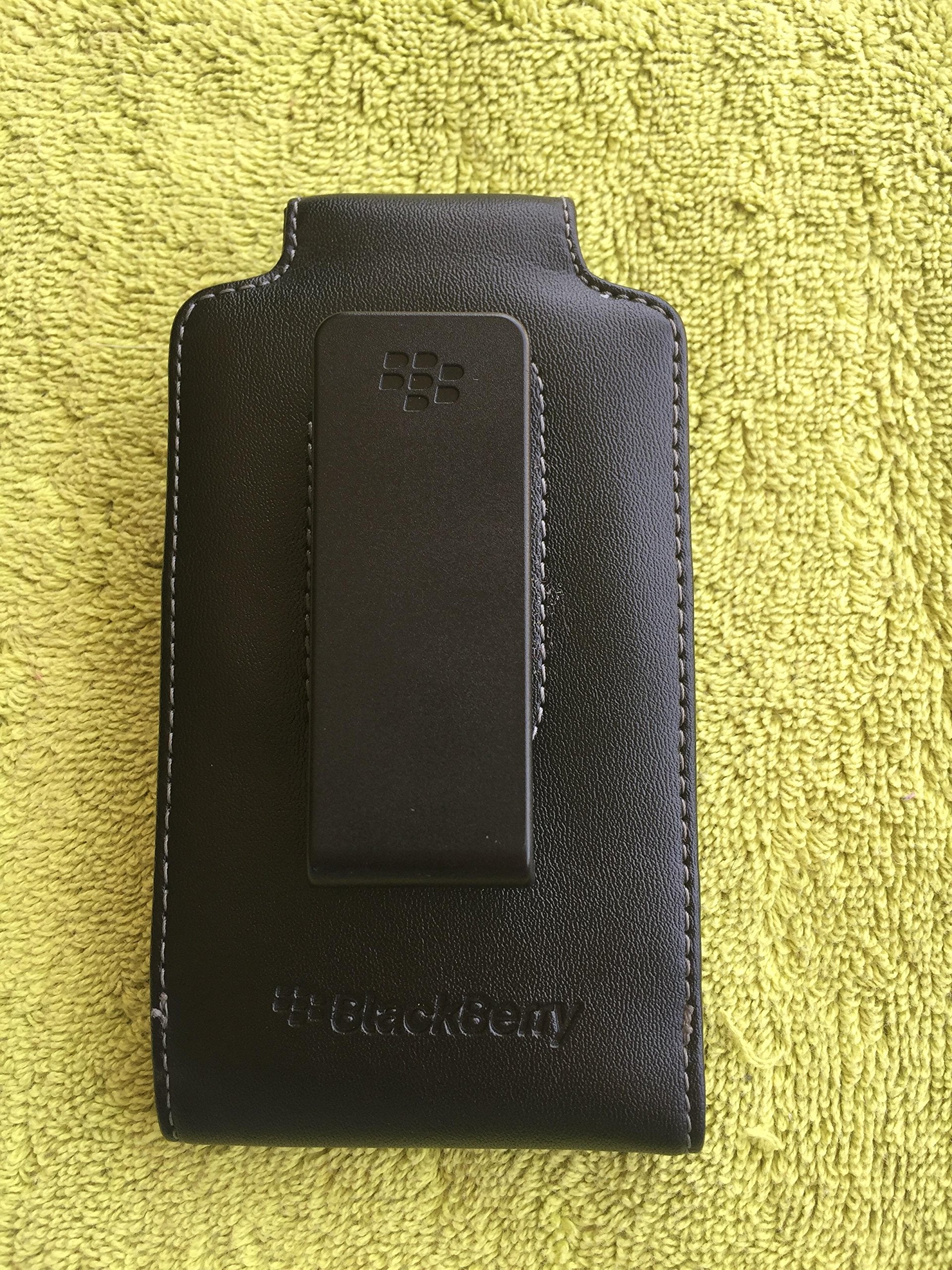 Oem (Original) Vertical Leather Case Pouch With Swivel Belt Clip For Blackberry Storm 2 (Storm2) 9520