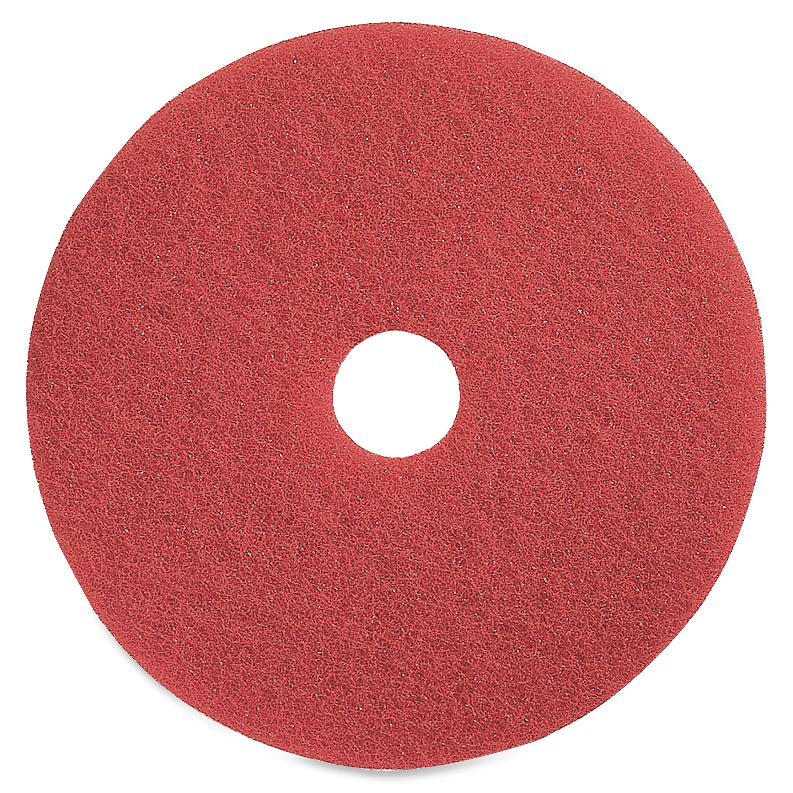 Genuine Joe Red Buffing Floor Pad, 16'' (Pack Of 5)