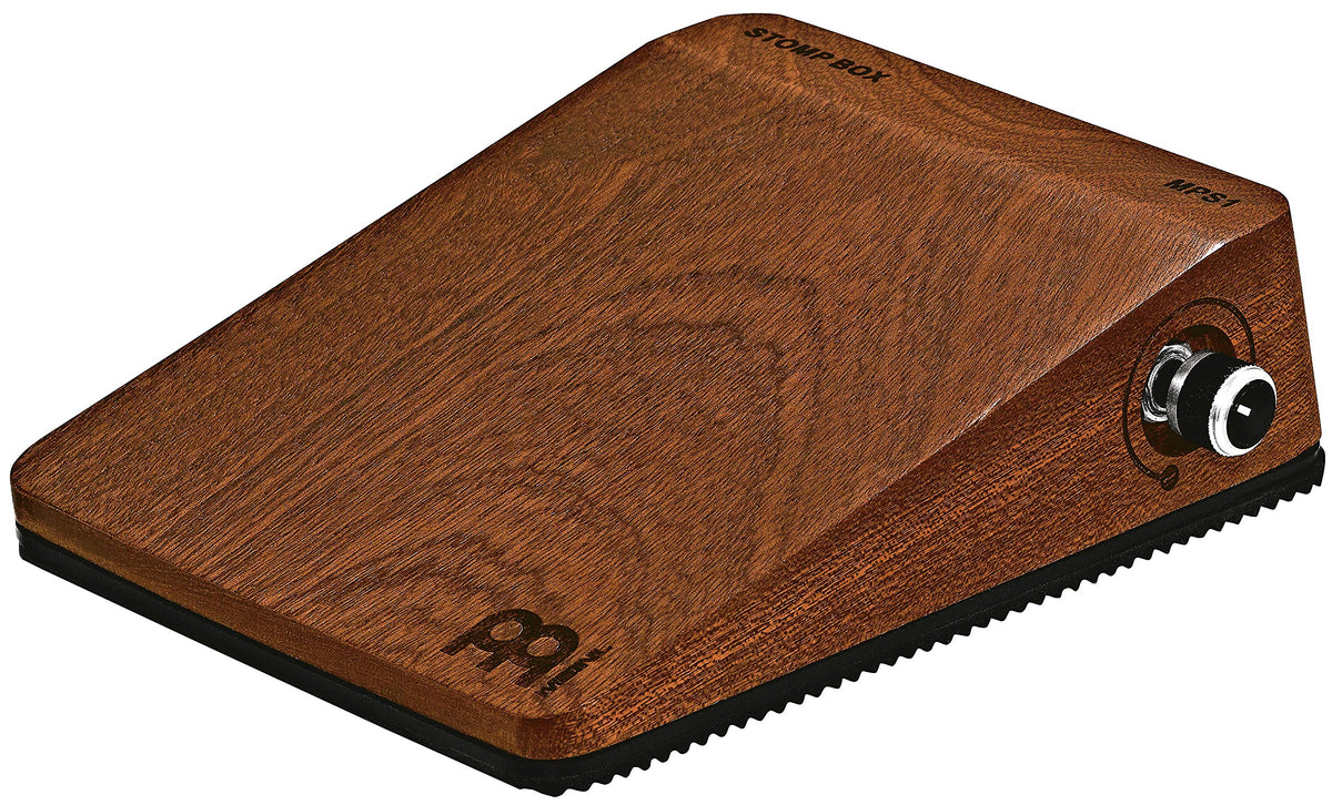 Meinl Percussion Analog Stomp Box For Multi Instrumentalists With Passive Piezo Pickup � Create Rhythmic Patterns � Features Mahogany Body And Quarter Inch Input/Output Jacks, Brown (Mps1)