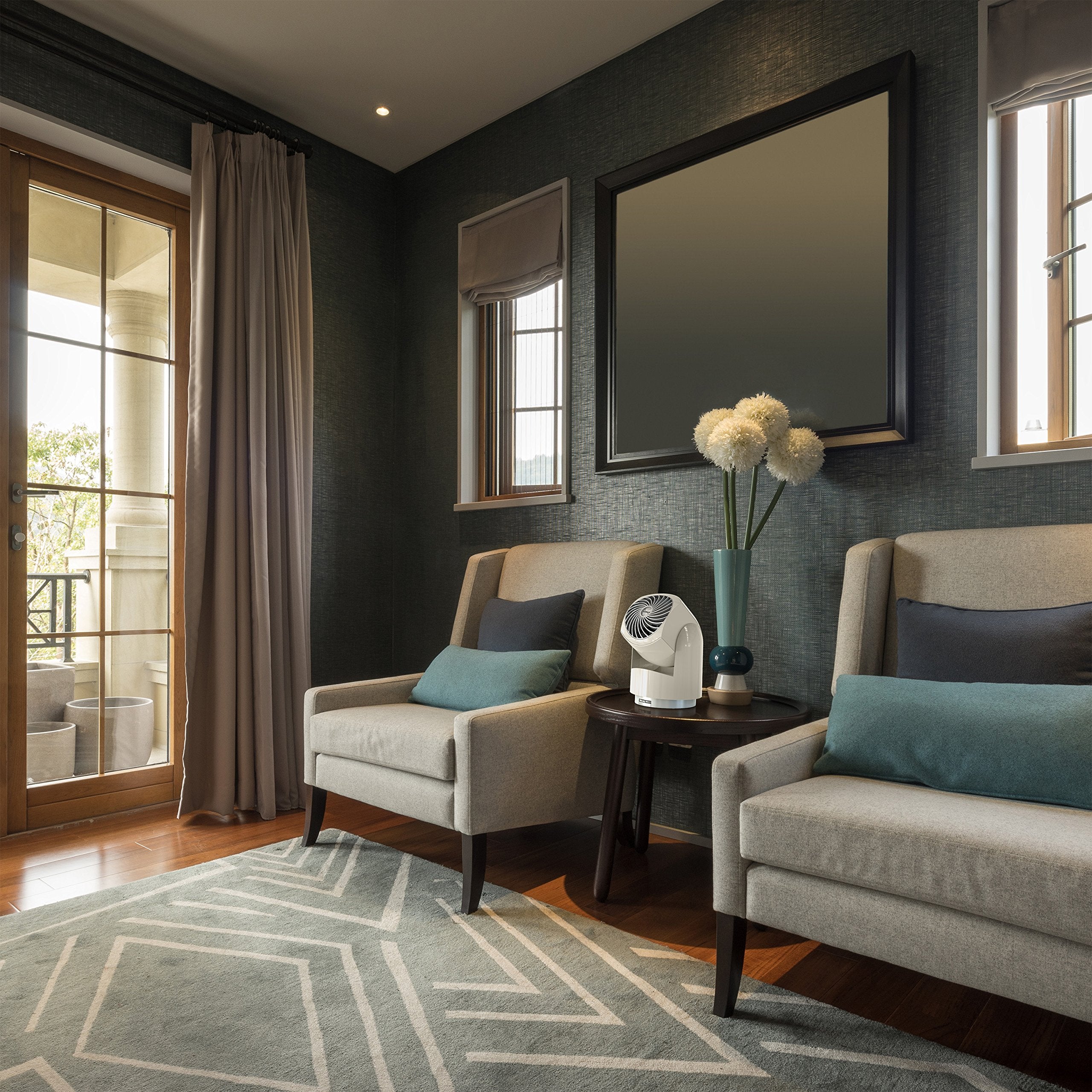 Vornado Flippi V10 Oscillating Compact Air Circulator Fan, Quiet Portable Fan For Office Or Bedroom, Adjustable Head, 3 Speeds,