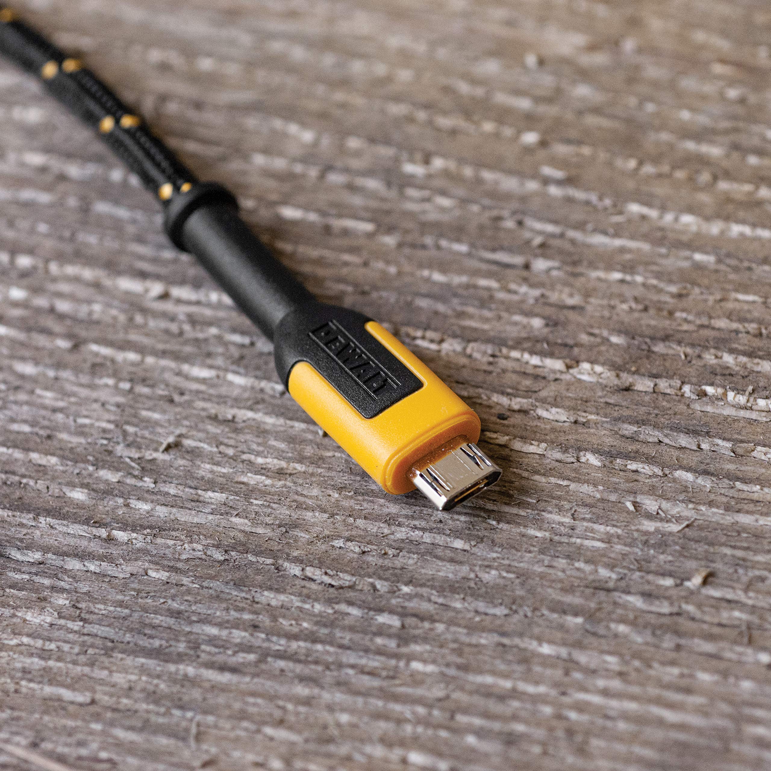 Dewalt Micro Usb To Usb Cable � Reinforced Braided Micro Usb Cable � Usb To Micro Usb Cable � Charger Cord Compatible With Android � Android Compatible Phone Charging Cable � 10 Ft