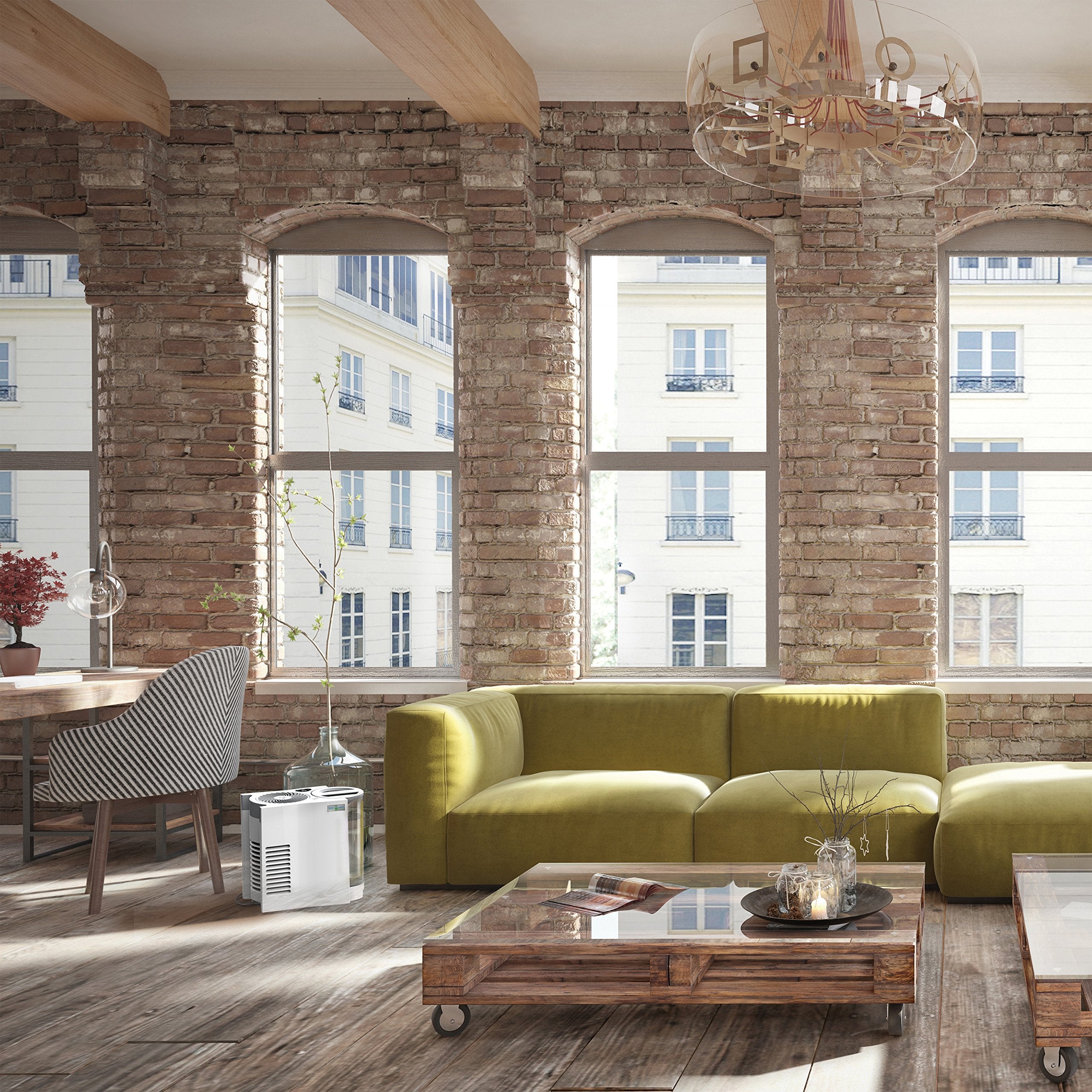 Vornado Evdc300 Energy Smart Evaporative Humidifier With Automatic Shut Off, 1 Gallon Capacity, Led Display, White