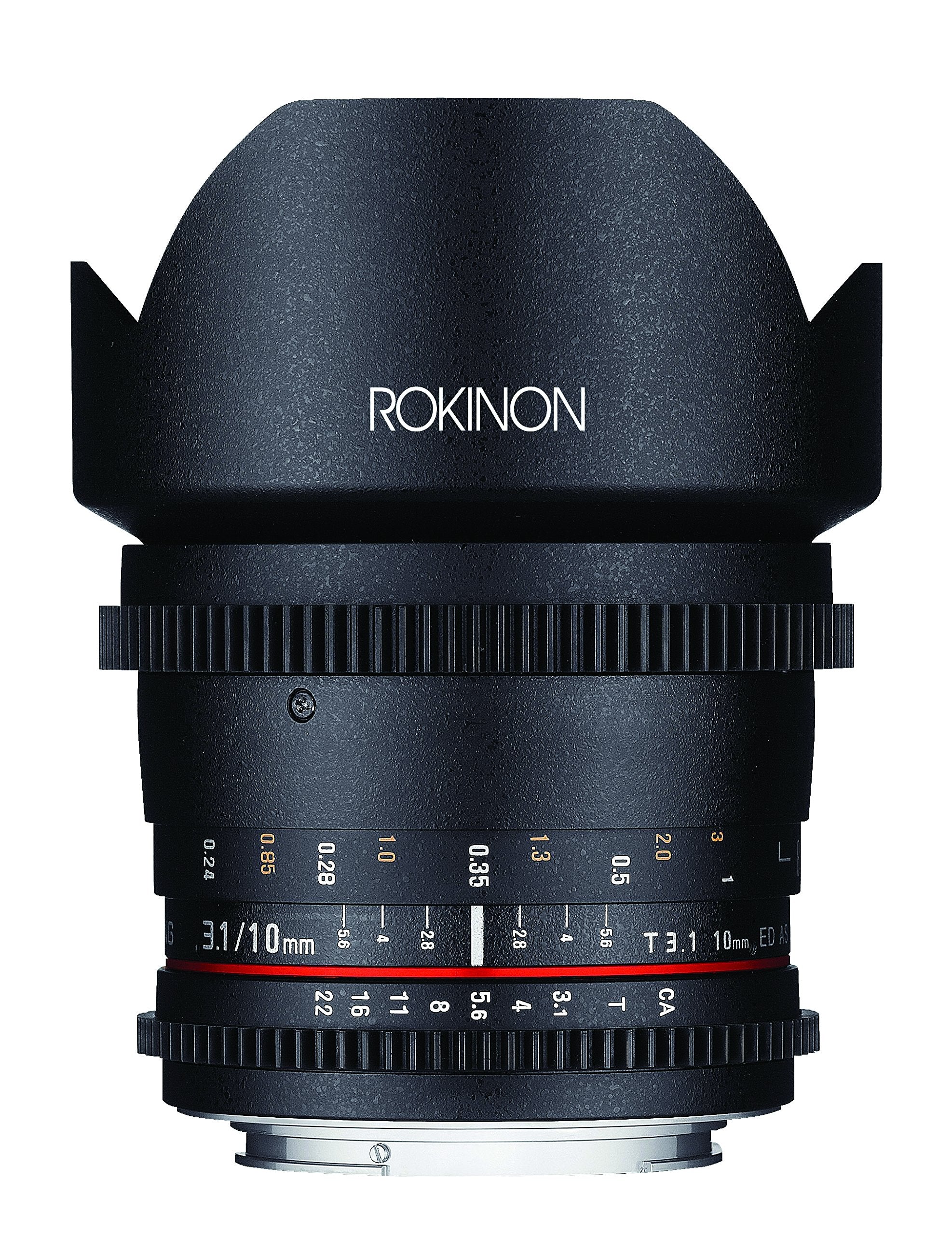 Rokinon DS10M-N 10mm T3.1 Cine Wide Angle Lens for Nikon Digital SLR