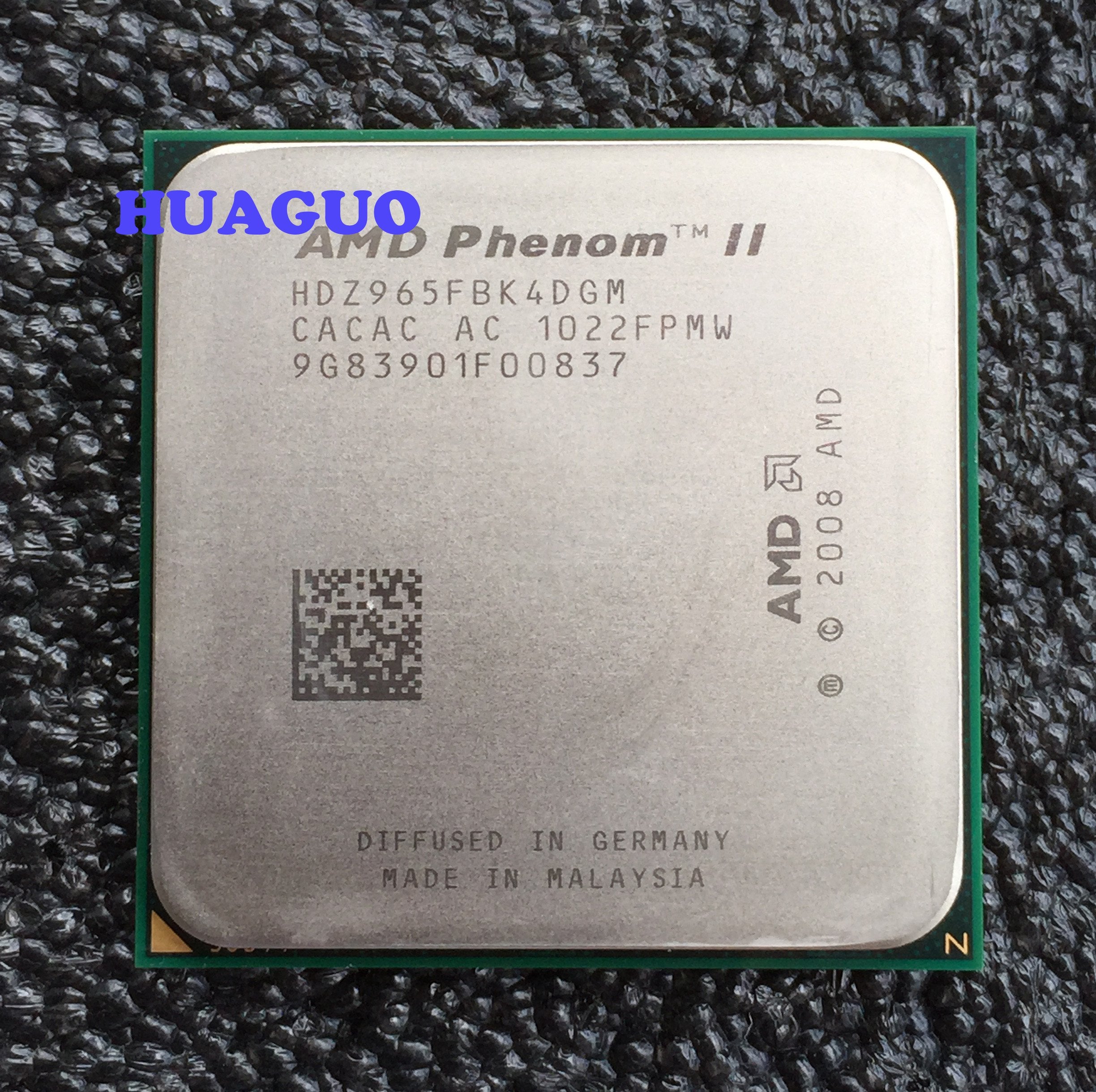 Amd Phenom Ii X4 965 3.4 Ghz Quad Core Cpu Processor Hdz965Fbk4Dgm Socket Am3