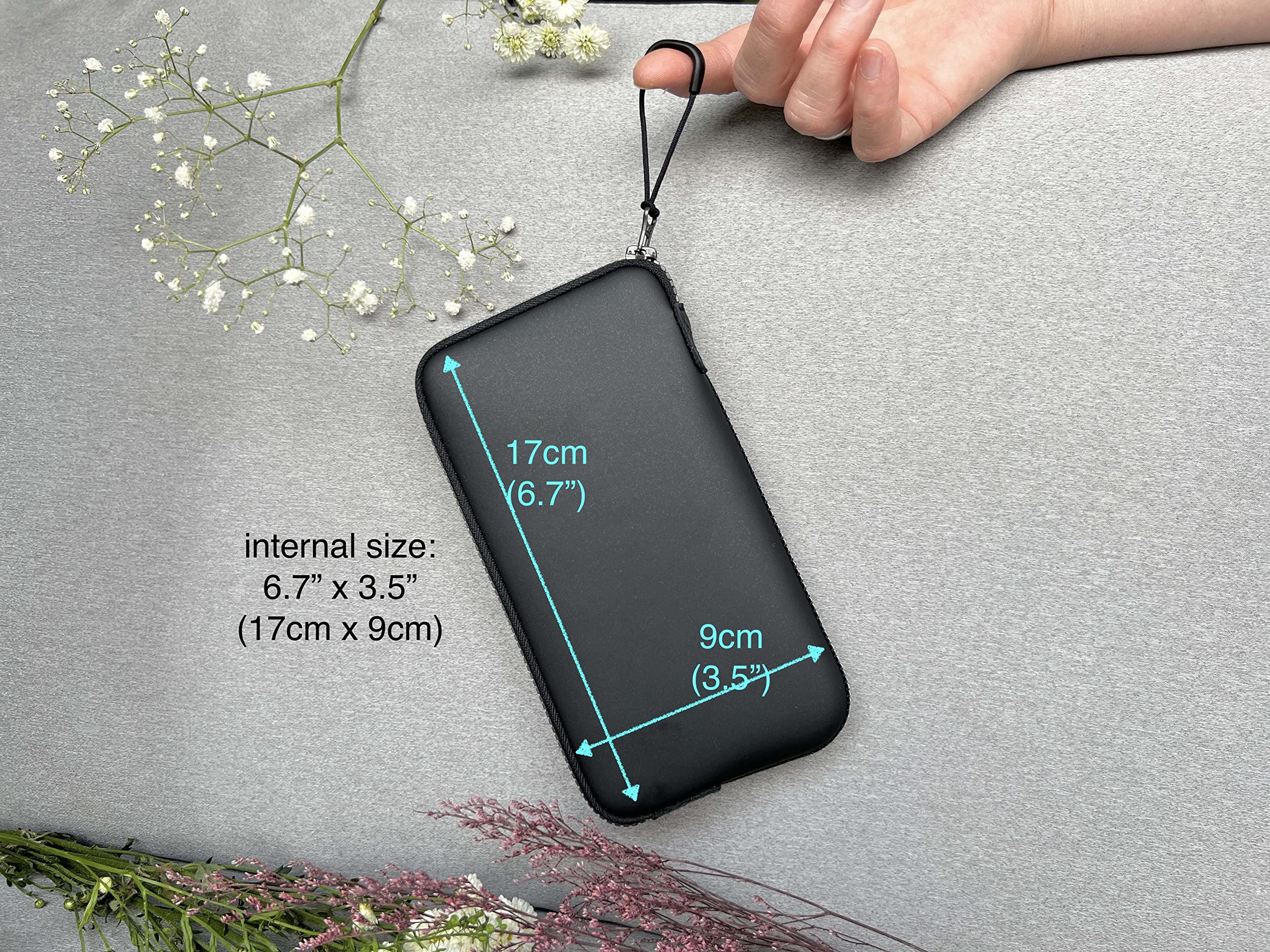 Onejoy Neoprene Cell Phone Pouch, Large Zipper Opening, Lightweight & Protective Phone Sleeves For Iphone Durable Phone Carrier