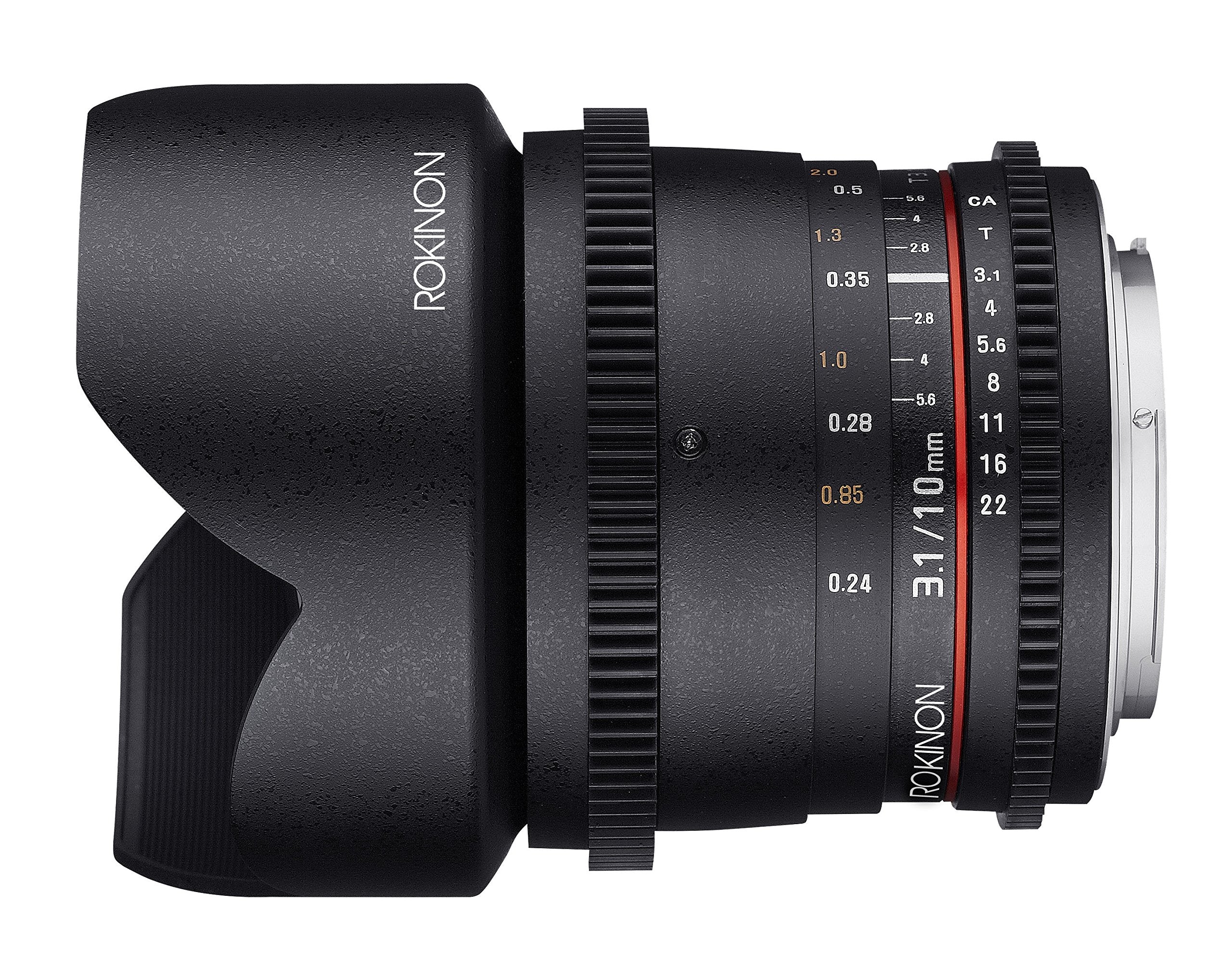 Rokinon Ds10M-Nex 10Mm T3.1 Cine Wide Angle Lens For Sony Alpha E-Mount Interchangeable Lens Cameras