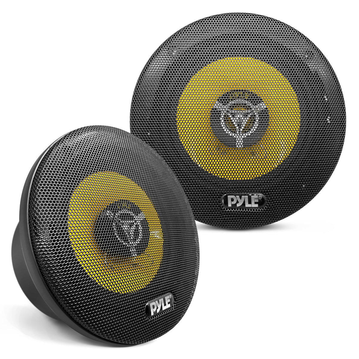 Pyle Car Three Way Speaker System   Pro 6.5 Inch 280 Watt 4 Ohm Mid Tweeter Component Audio Sound Speakers For Car Stereo W/ 40 
