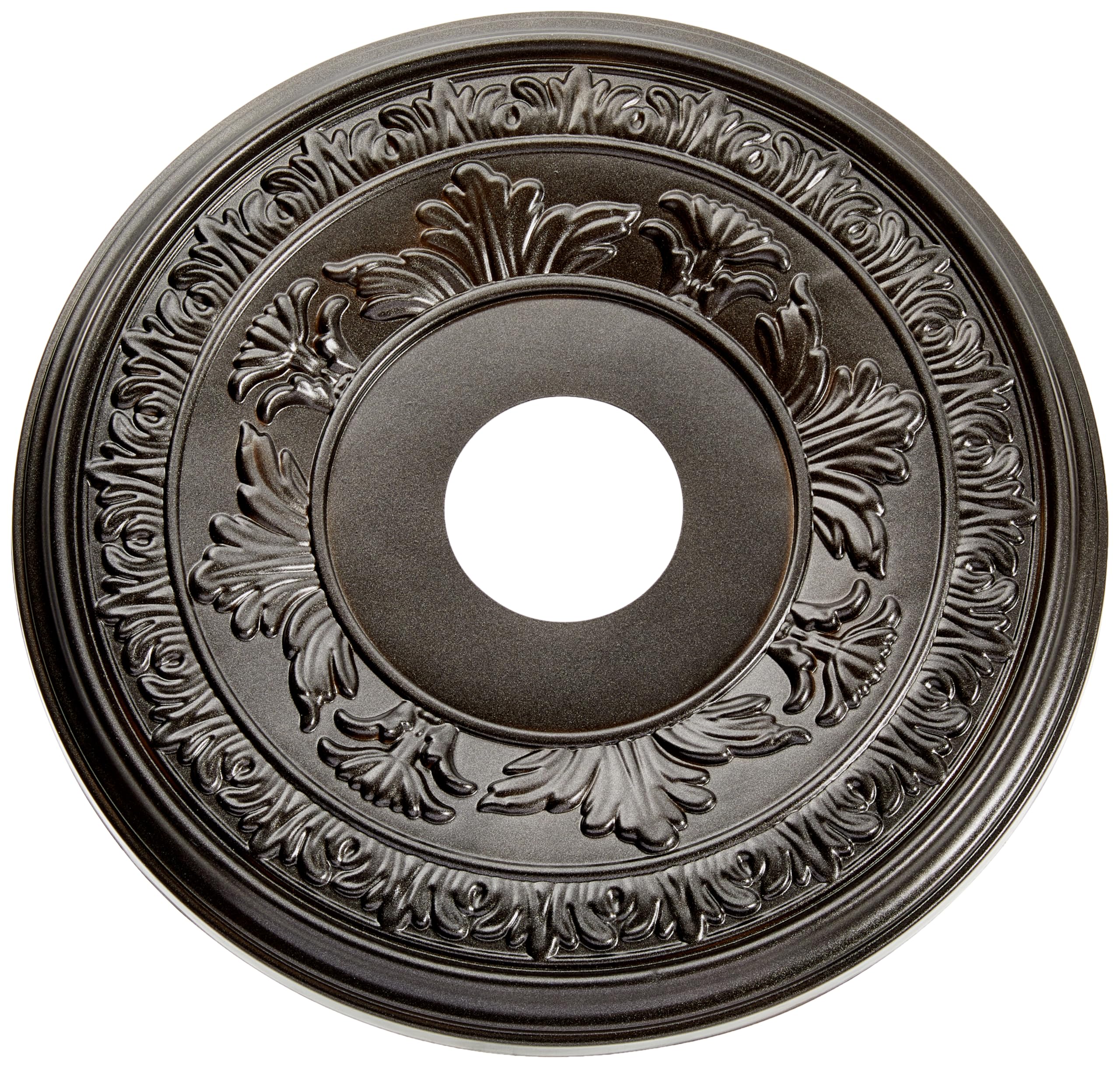 16OD x 3 1/2ID x 1P Baltimore Thermoformed PVC Ceiling Medallion (Fits Canopies up to 6 1/2), Metallic Black Night