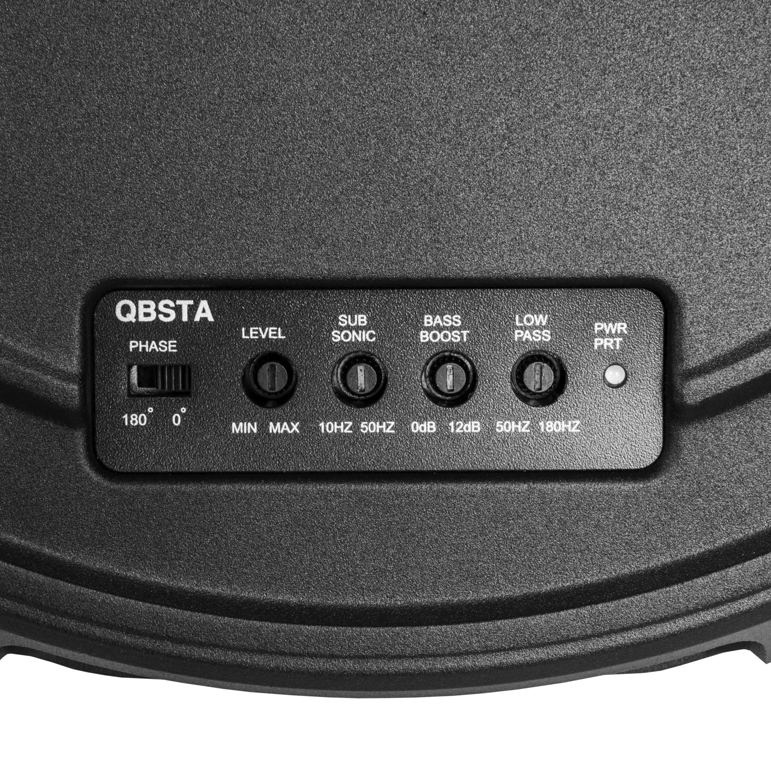Nvx Qbsta 900W Max (300W Rms) 11'' Powered Spare Tire Subwoofer Box With Built In Amp And Remote Bass Knob, Easy To Install In C