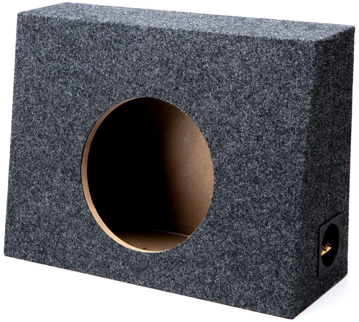 American Sound Connection Single 10'' Subwoofer Regular Standard Cab Truck Sub Box Enclosure 5/8'' Mdf