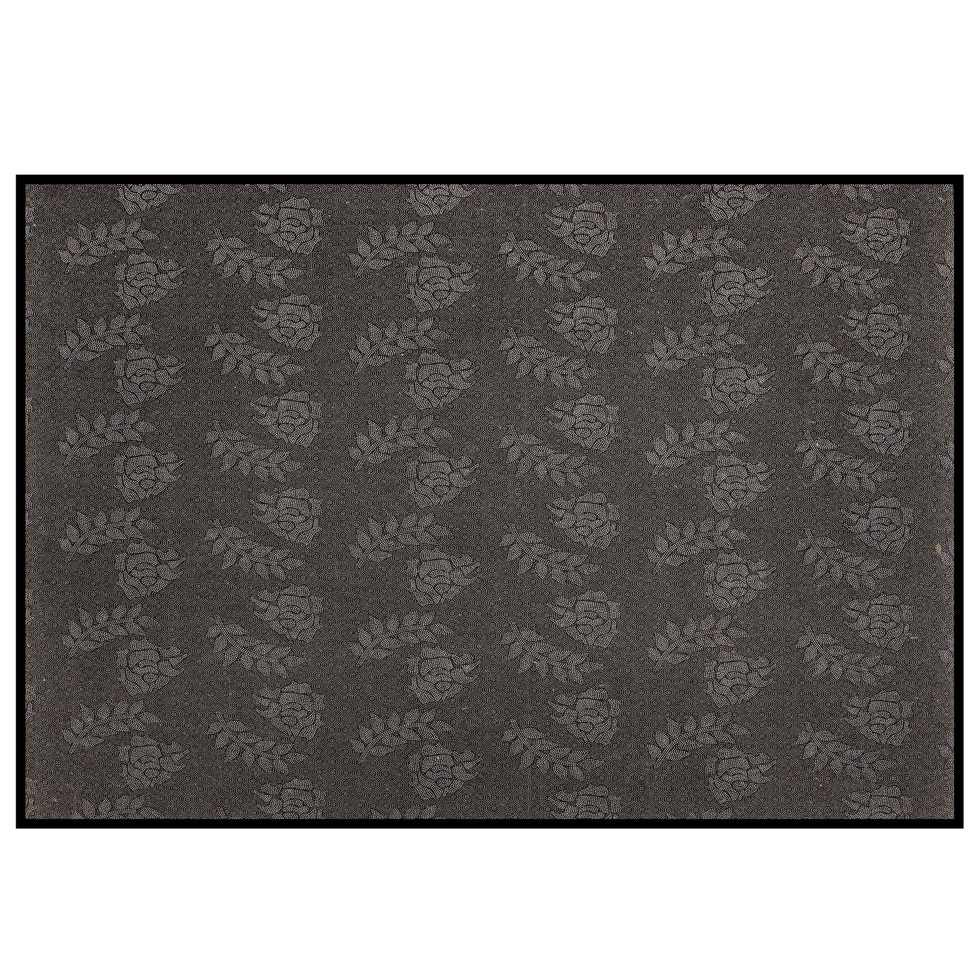 Lyxjam Drum Rug Mat With Fabric Non Slip Bottom Floor Carpet, 4 X 4.6 Feet