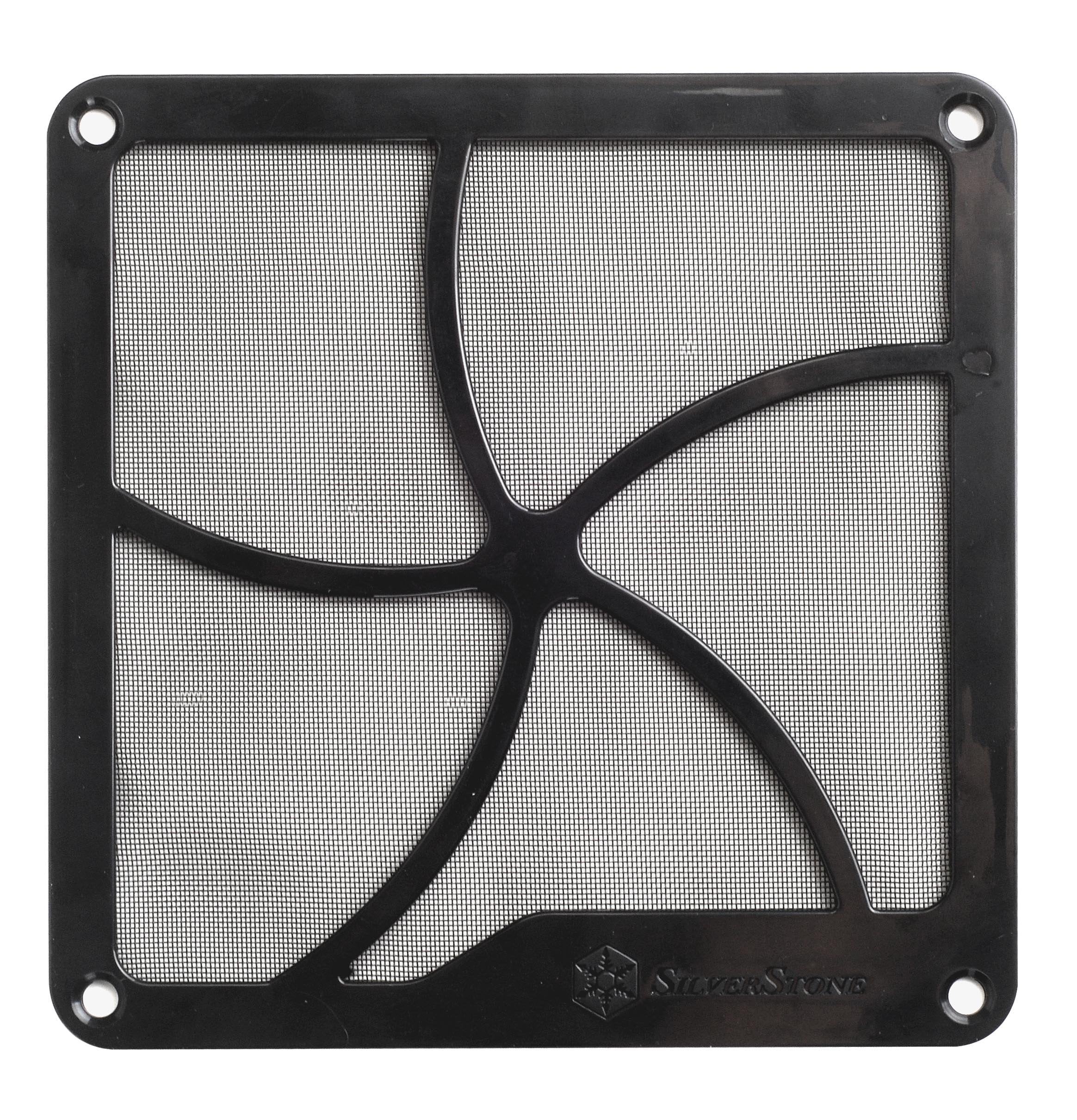 Silverstone 140Mm Fan Filter With Magnet For Case Fan/Power Supply Fan And Panel Air Vent Ff141B (Black)