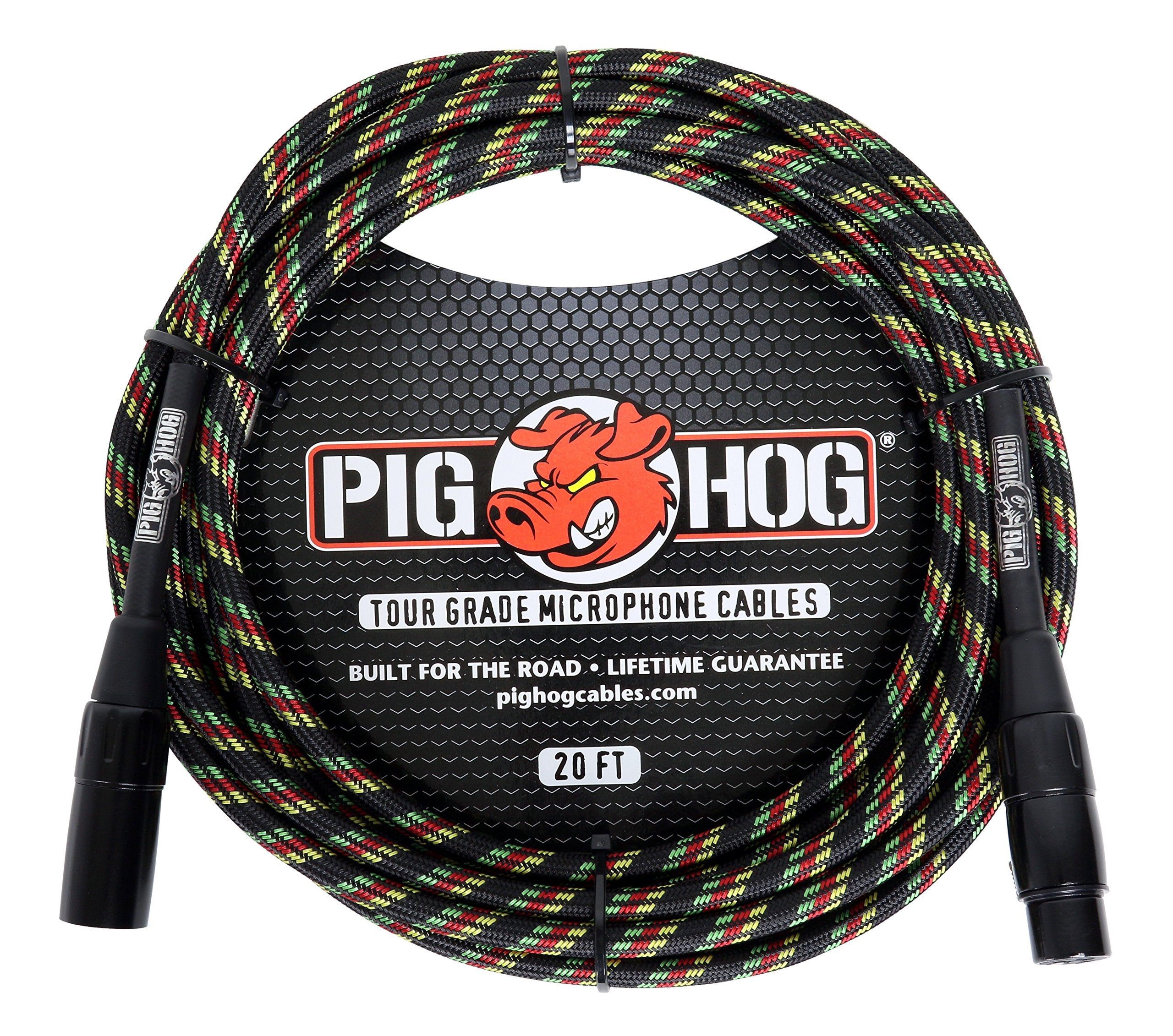 PIGHOG VINTAGE MIC CABLE 20FT RASTA