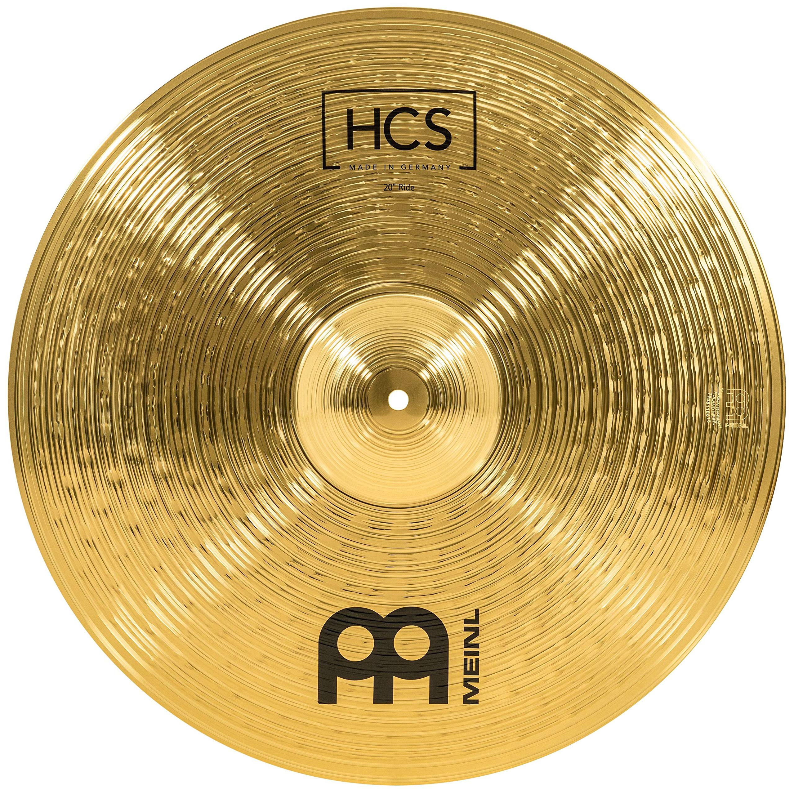 Meinl 20'' Ride Cymbal   Hcs Traditional Finish Brass For Drum Set, Made In Germany, 2 Year Warranty (Hcs20R)