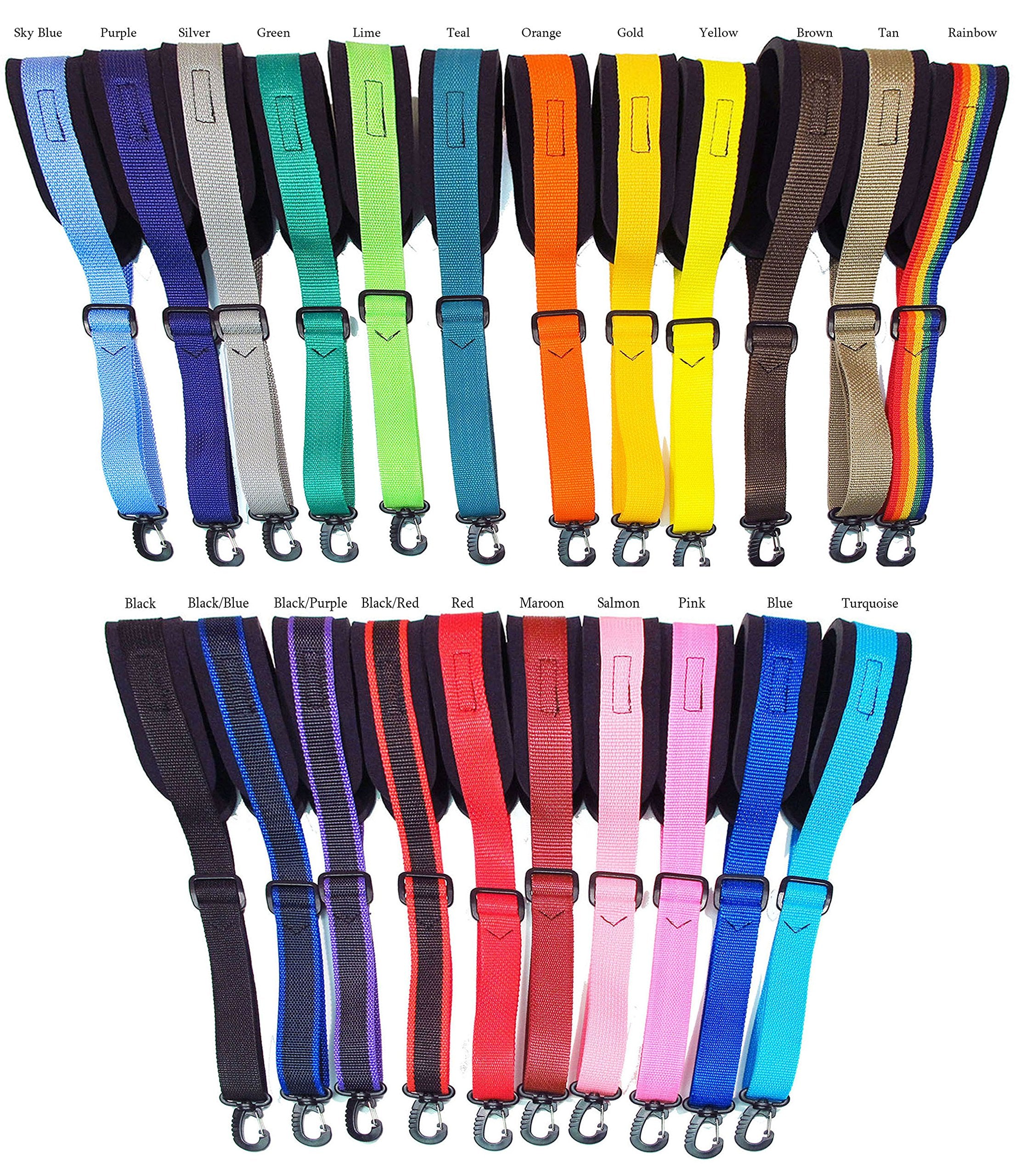 Legacystraps Purple Tiedye Neoprene Padded Saxophone Strap With Locking Swivel Snaphook For Alto Tenor Or Soprano Sax Model Ssxw