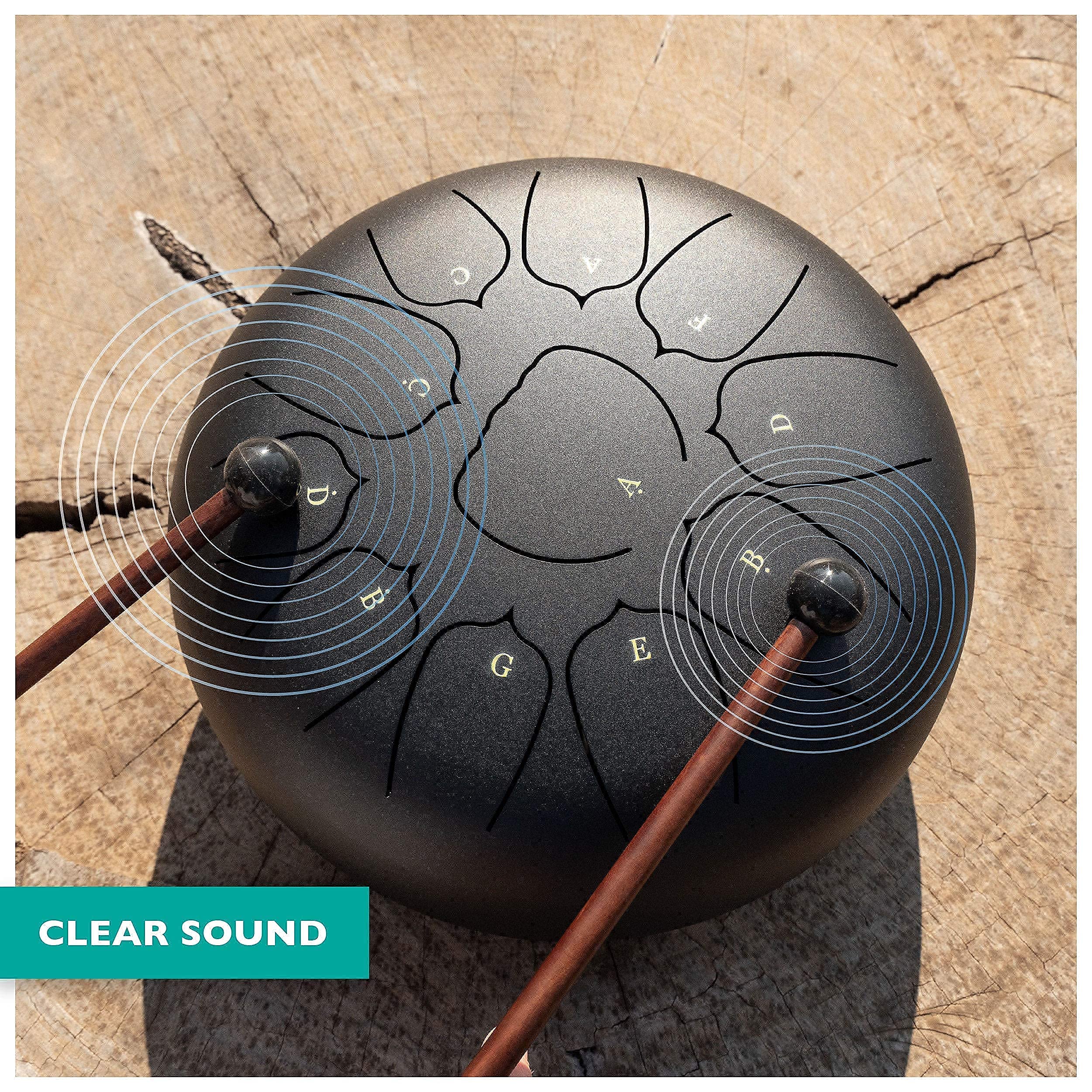 Cadushki Steel Tongue Drum   Percussion Instruments   Handpan Drum For Meditation, Yoga, Relaxation, Healing, And An Unique Gift