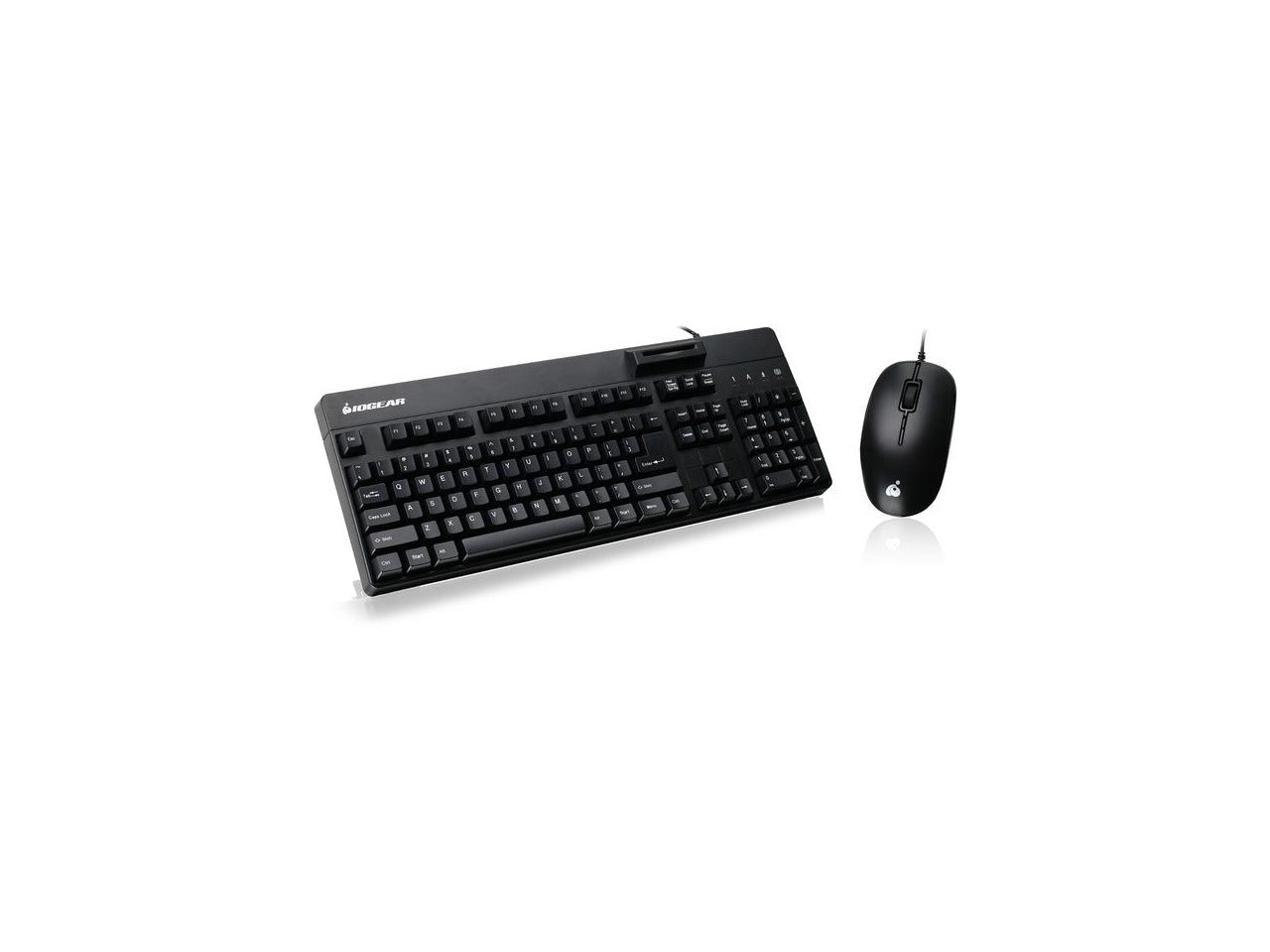 Taa-Compliant 104-Key Keyboard & 3-Button Mouse With Built-In Cac Reader - Suita