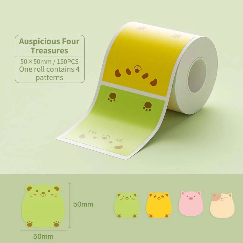 Niimbot 1Roll B1 White Sticker Waterproof Paper Adhesive Label White Anti-Oil For B1 B21 Mini Portable Thermal Printer Tape
