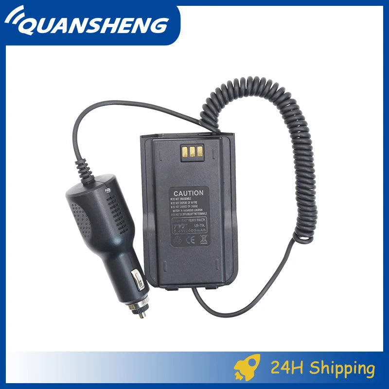 MD-380 Walkie Talkie MD-UV380 TYT Ham Radio Car Charger Battery Eliminator 12V 24V For RT3S TYT MD 380 DP-290 CB Radio Accessory