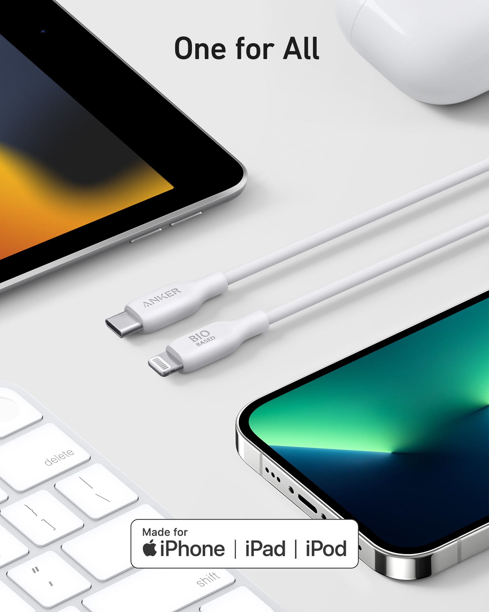 Anker <b>541</b> USB-C to Lightning Cable (Bio-Based)