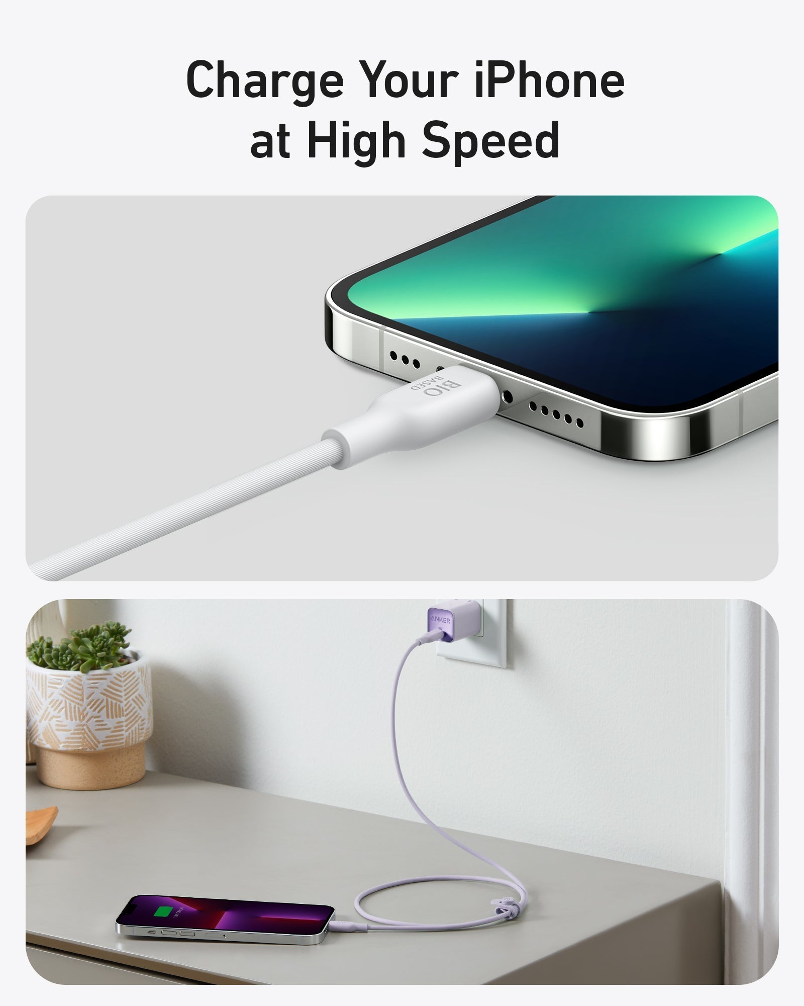 Anker <b>541</b> USB-C to Lightning Cable (Bio-Based)